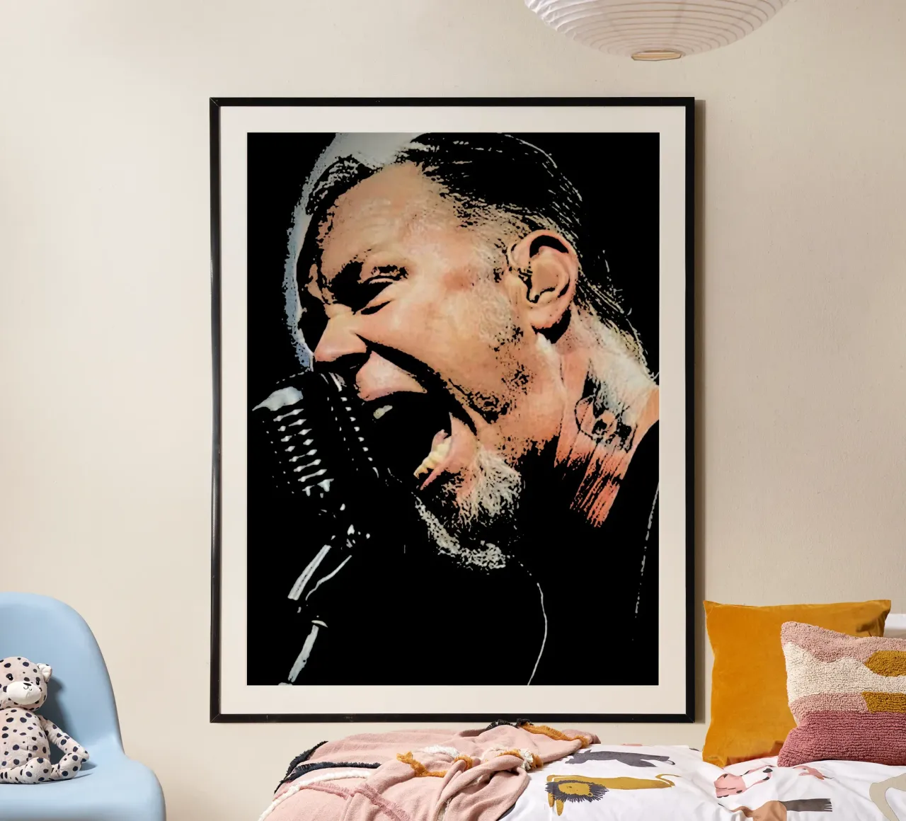 James Hetfield Metallichead groupe musique 30 Art hahnemühle de music soul