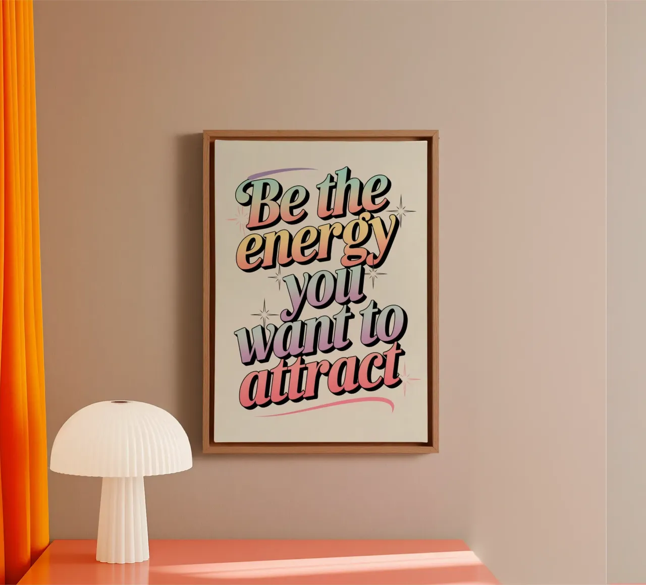 essere l'energia tela con Cornice a cassetta da art quots shop