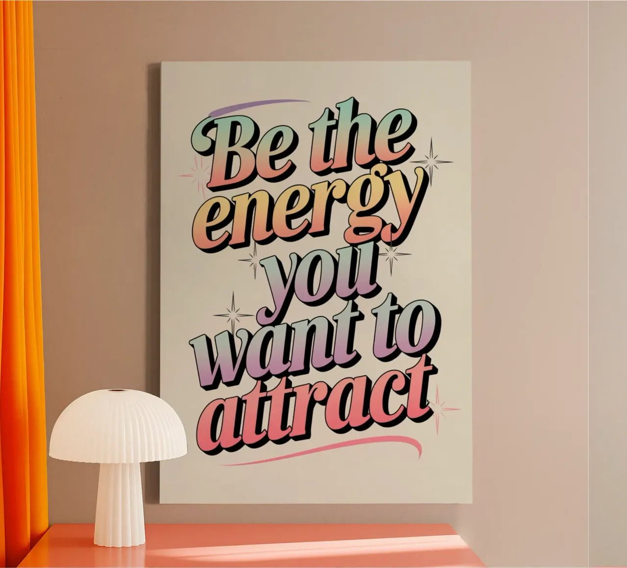 essere l'energia tela con Cornice a cassetta da art quots shop