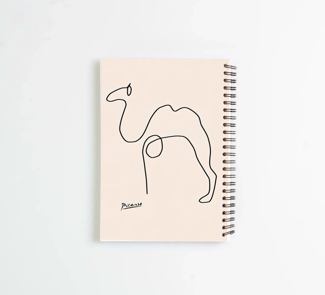 Pablo Picasso Camel Sketch spiral notebook by Mrs.Allen