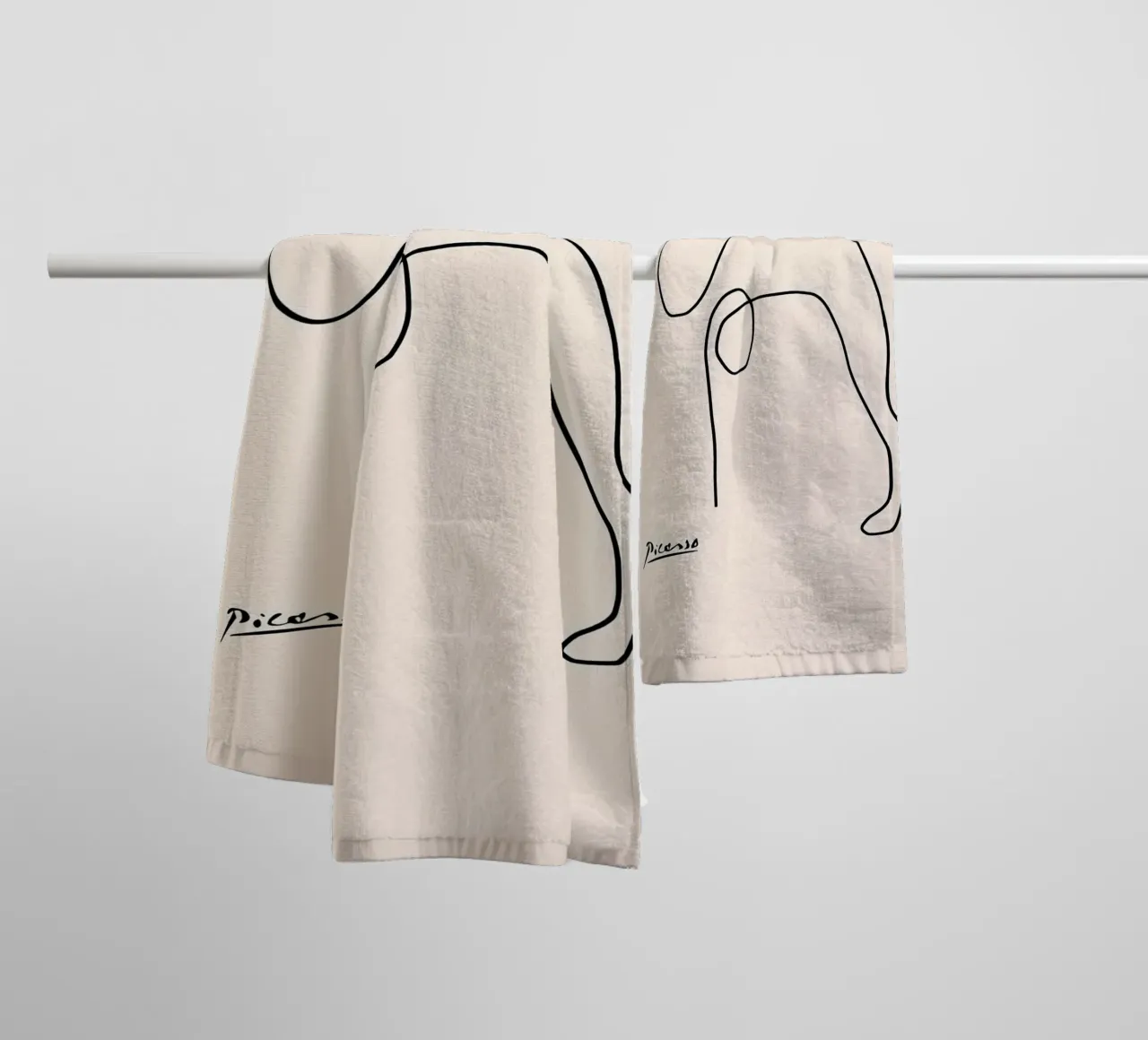Pablo Picasso Camel Sketch asciugamano da bagno da Mrs.Allen