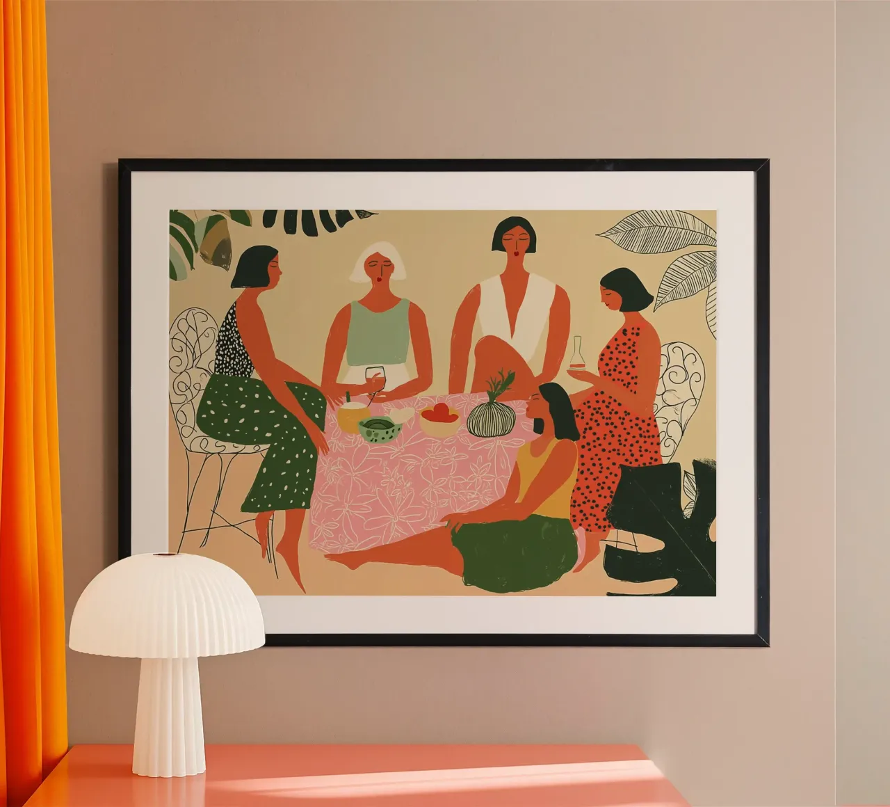 Boho Women's Gathering - Botanischer Garten Party Art Hahnemühle von vintagepod