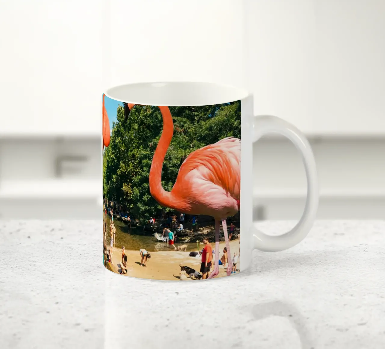 Flamingo shore tazza in ceramica da MsGonzalez