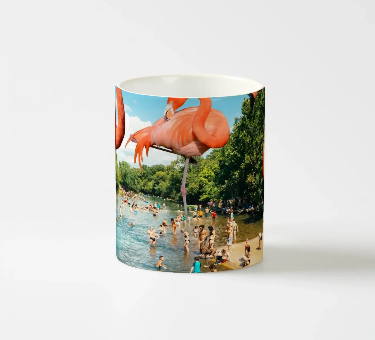 Flamingo shore tazza in ceramica da MsGonzalez