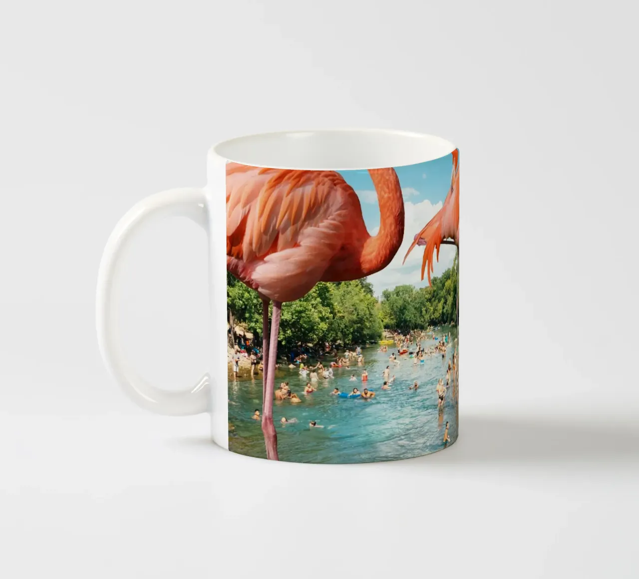 Flamingo shore tazza in ceramica da MsGonzalez