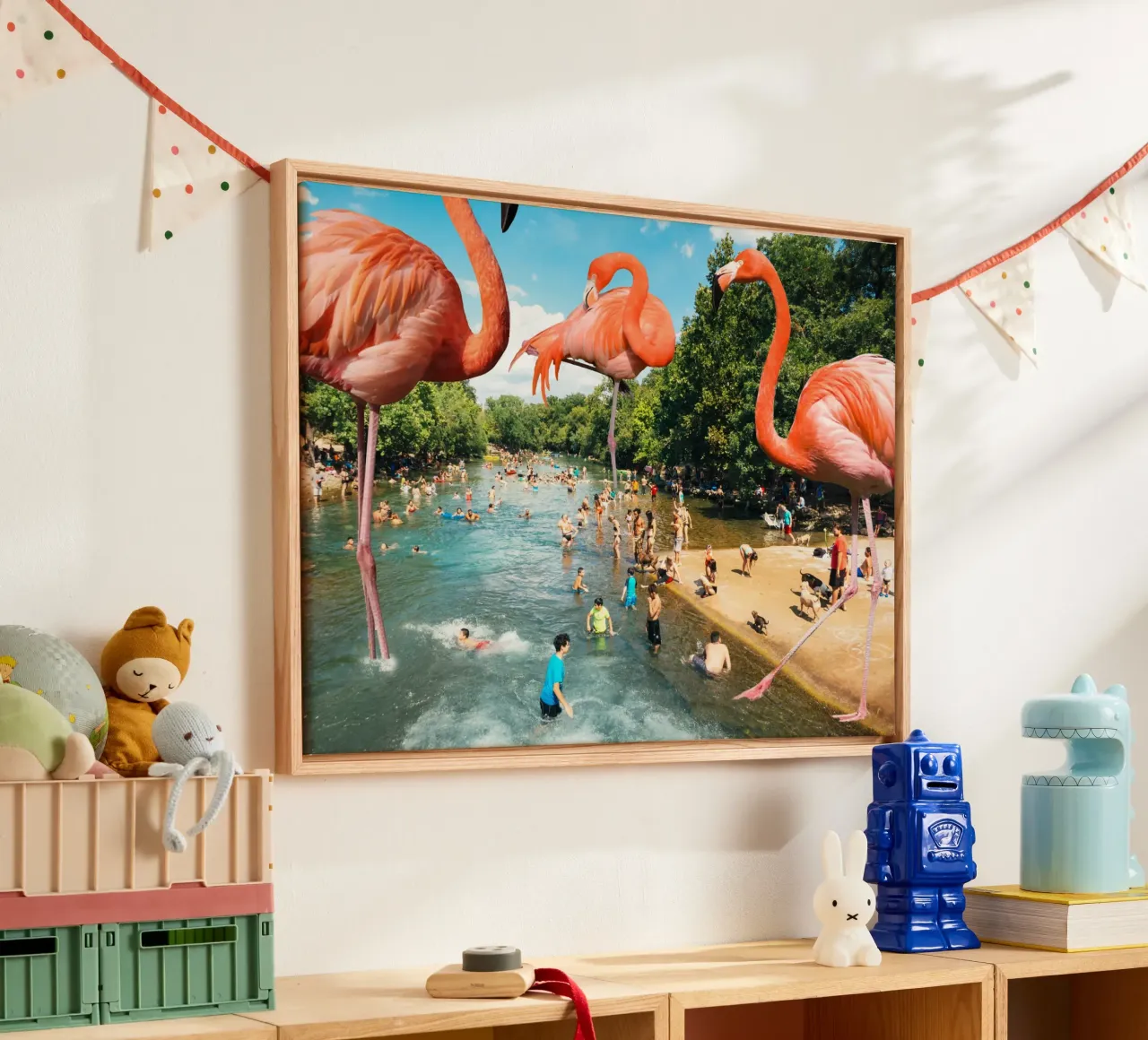 Flamingo shore plexiglass da MsGonzalez