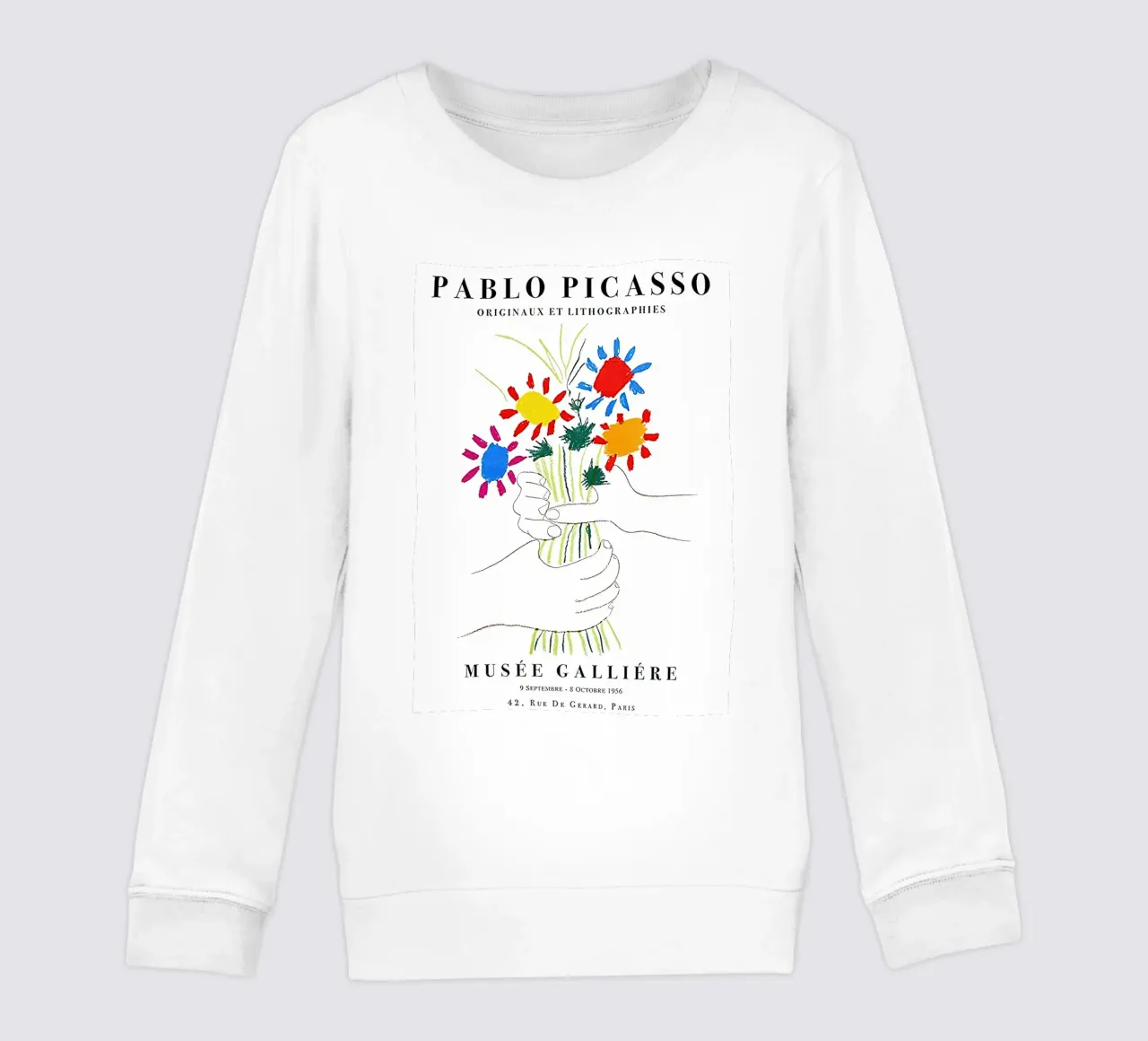 Pablo Picasso Schizzo di fiori felpa bambino da Mrs.Allen