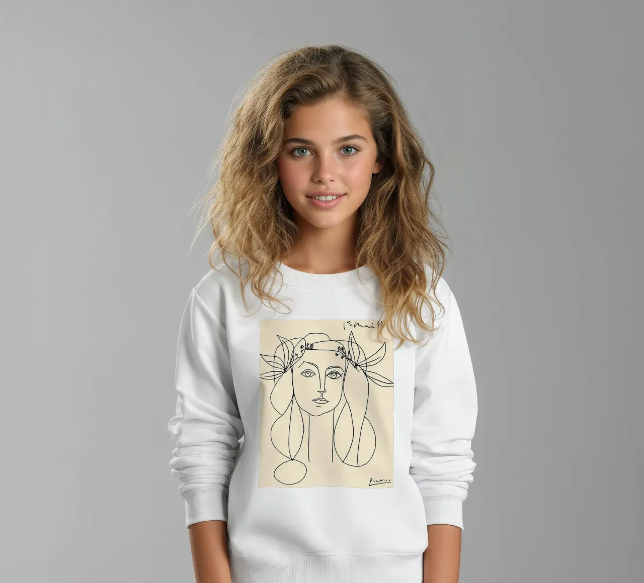 Línea Pablo Picasso Mujer sudadera para niño de Mrs.Allen