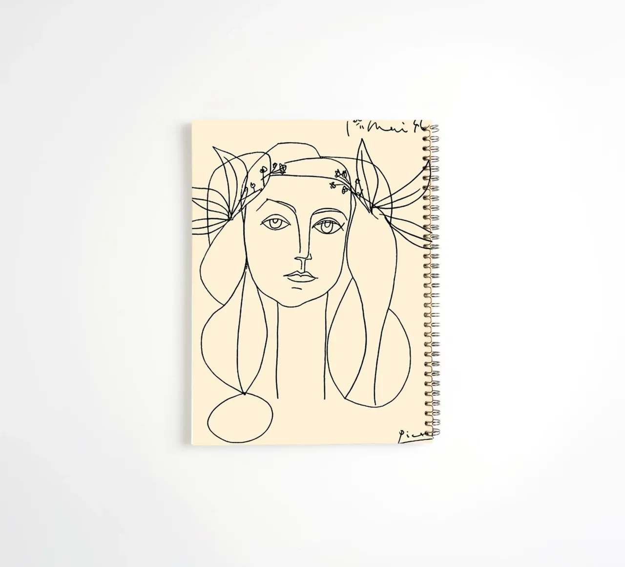 Pablo Picasso Women line spiral notebook by Mrs.Allen