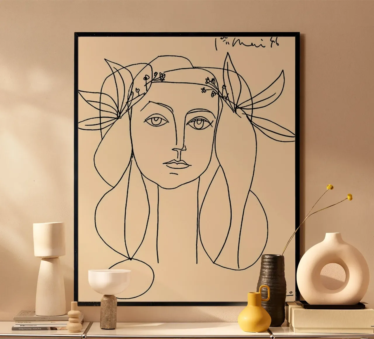 Pablo Picasso Women line poster da Mrs.Allen