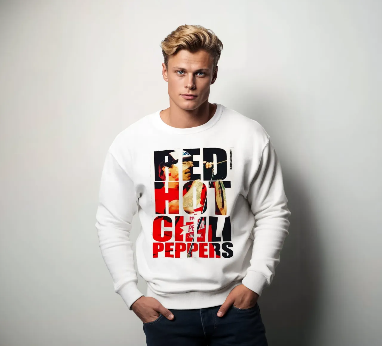 Le groupe Red Hot Chili Peppers sweat de vanhesling