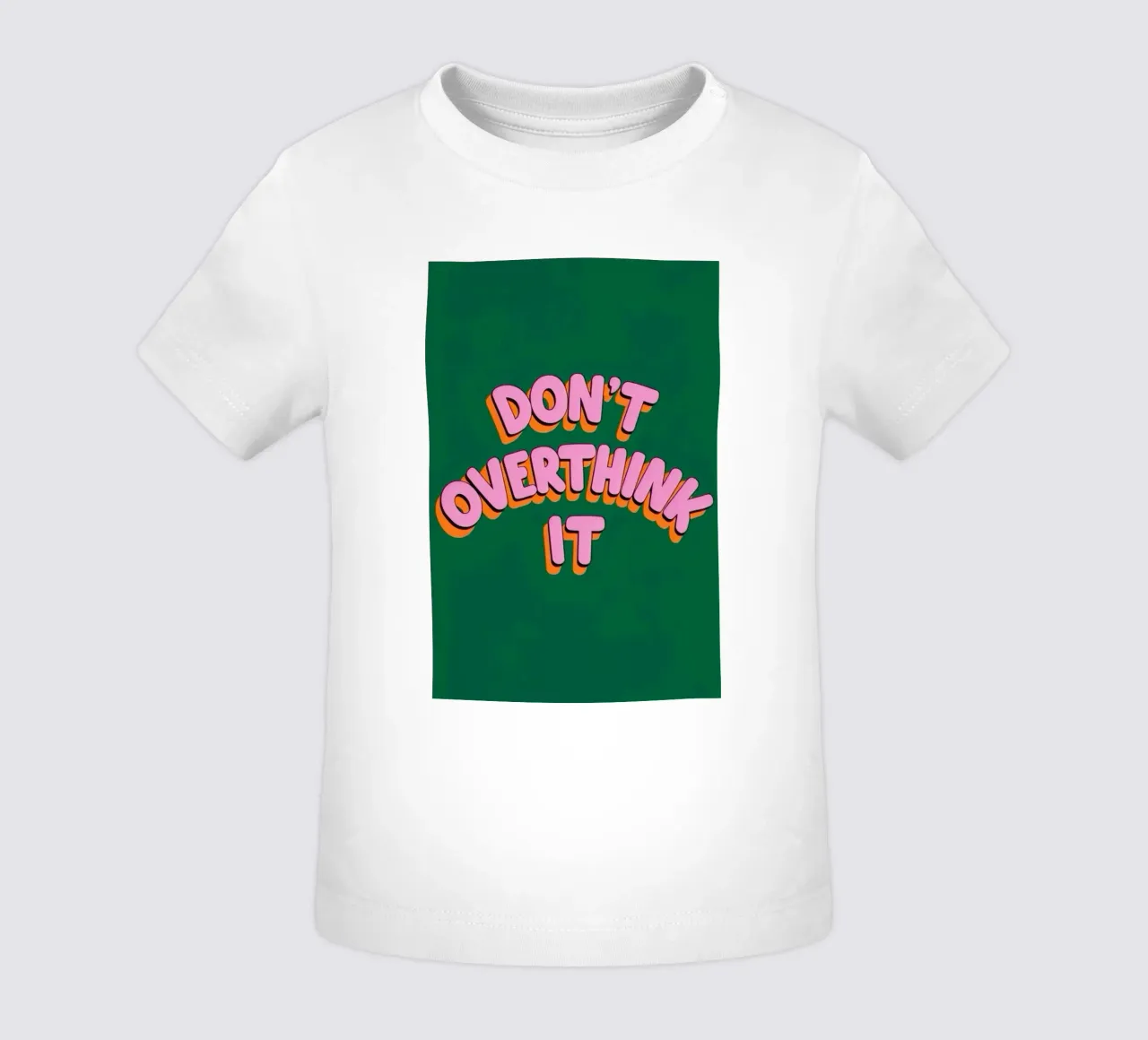 denk er niet te lang over na baby t-shirt van art quots shop