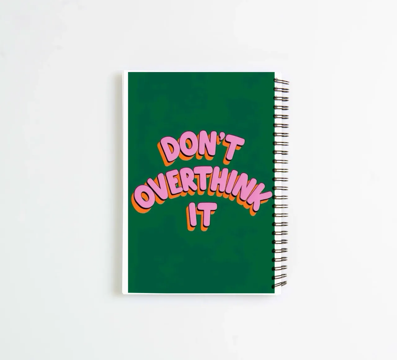 denk er niet te lang over na notitieboek met spiraal van art quots shop