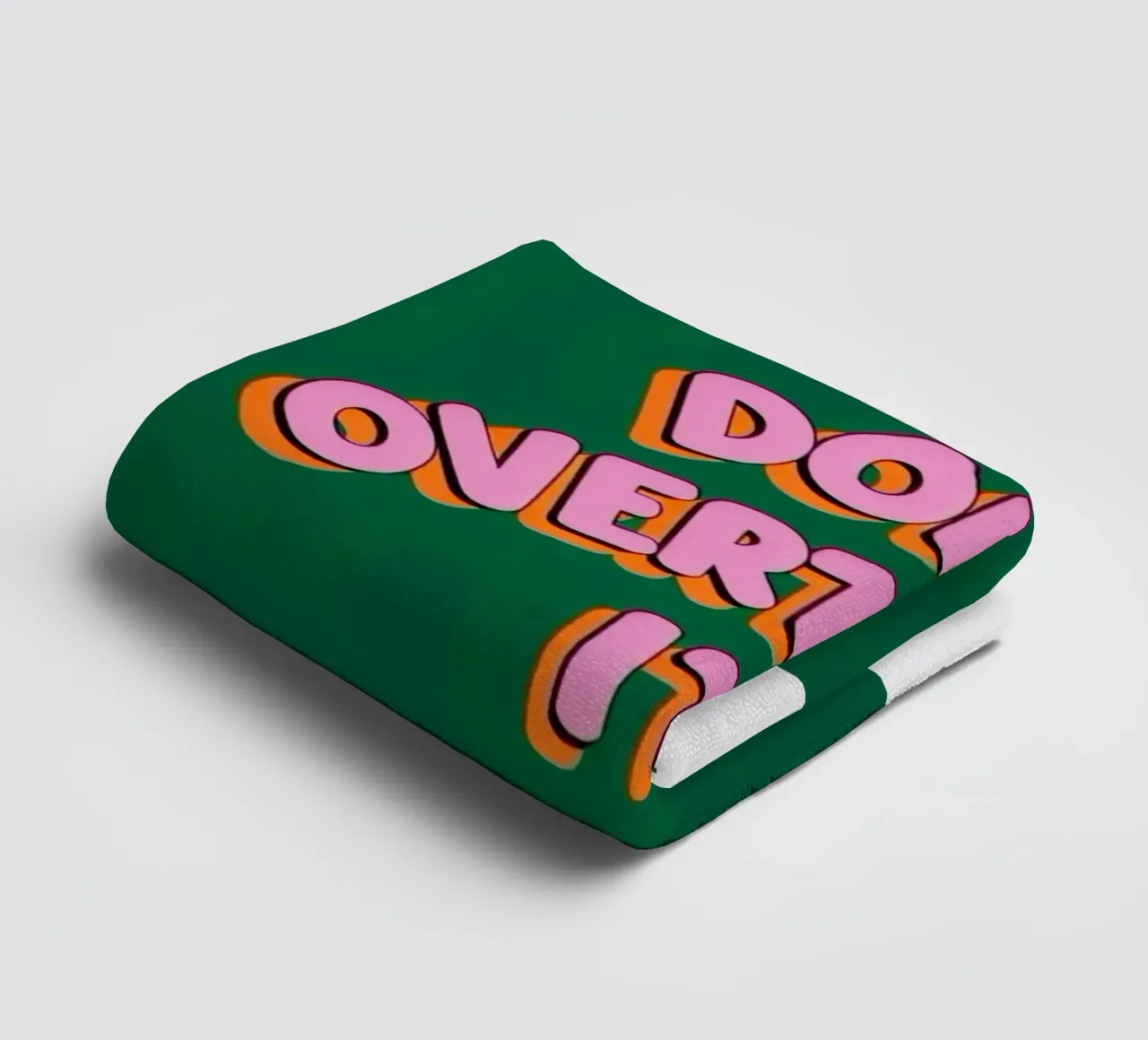 don't overthink it towel by art quots shop