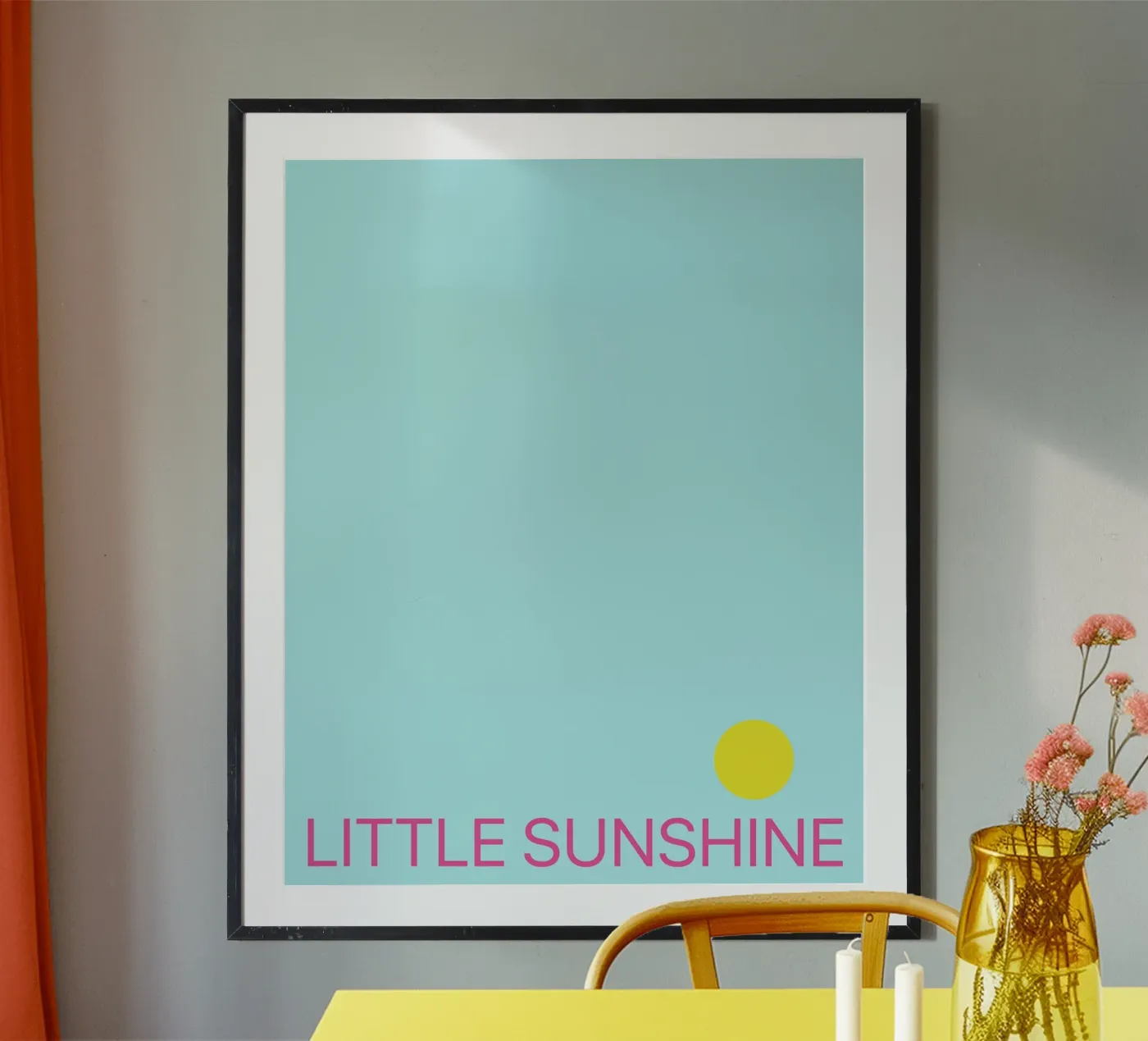 Piccolo sole blu poster da Sunshine Design