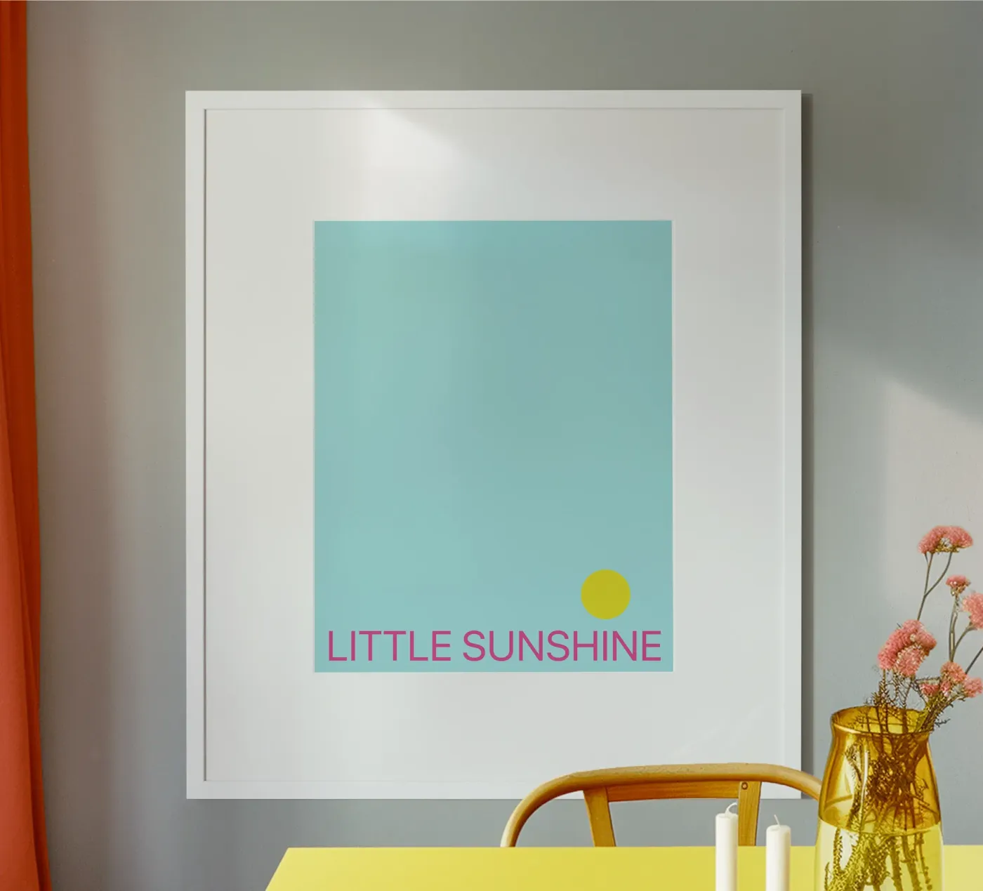 Piccolo sole blu poster da Sunshine Design