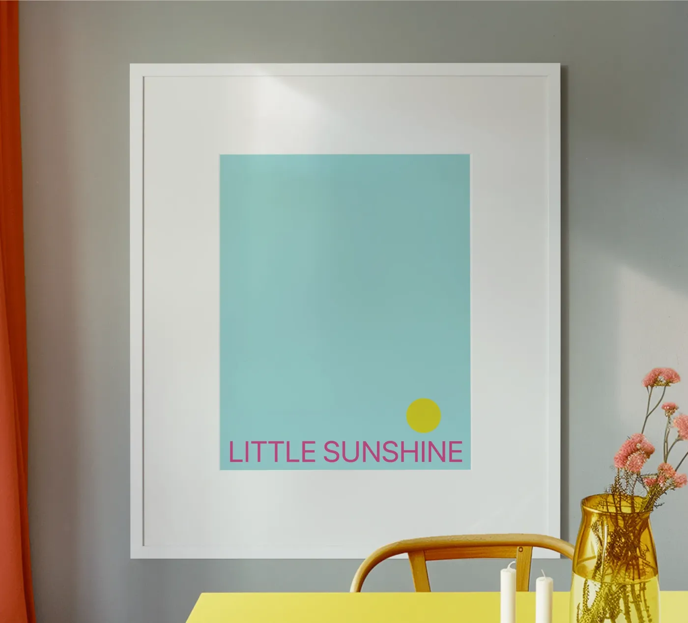 Piccolo sole blu poster da Sunshine Design