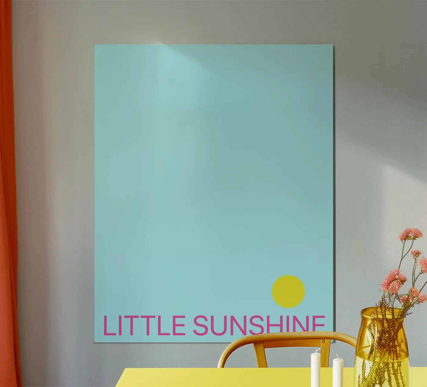 Piccolo sole blu poster da Sunshine Design
