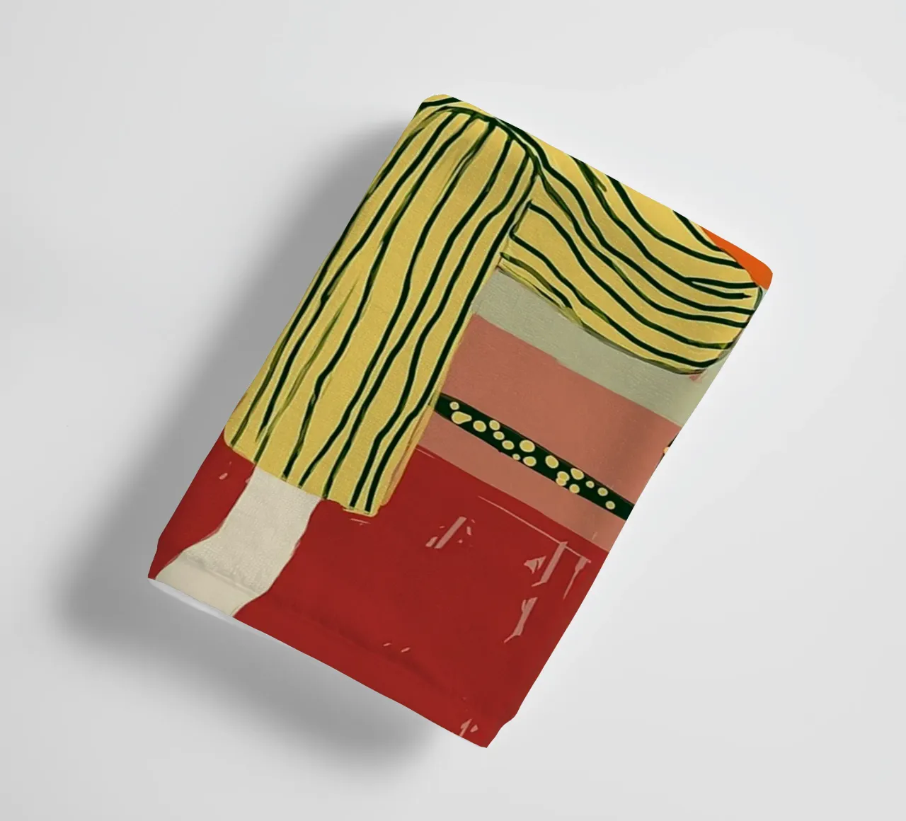 Boho vrouw rustend - Interieur botanische scène badhanddoek van vintagepod
