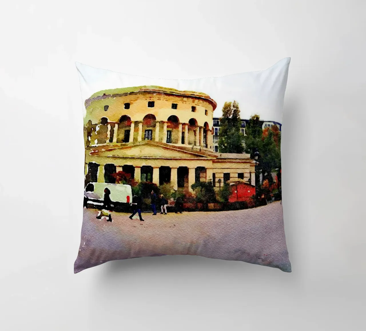 In Paris decorative cushion by Massimo Frascogna