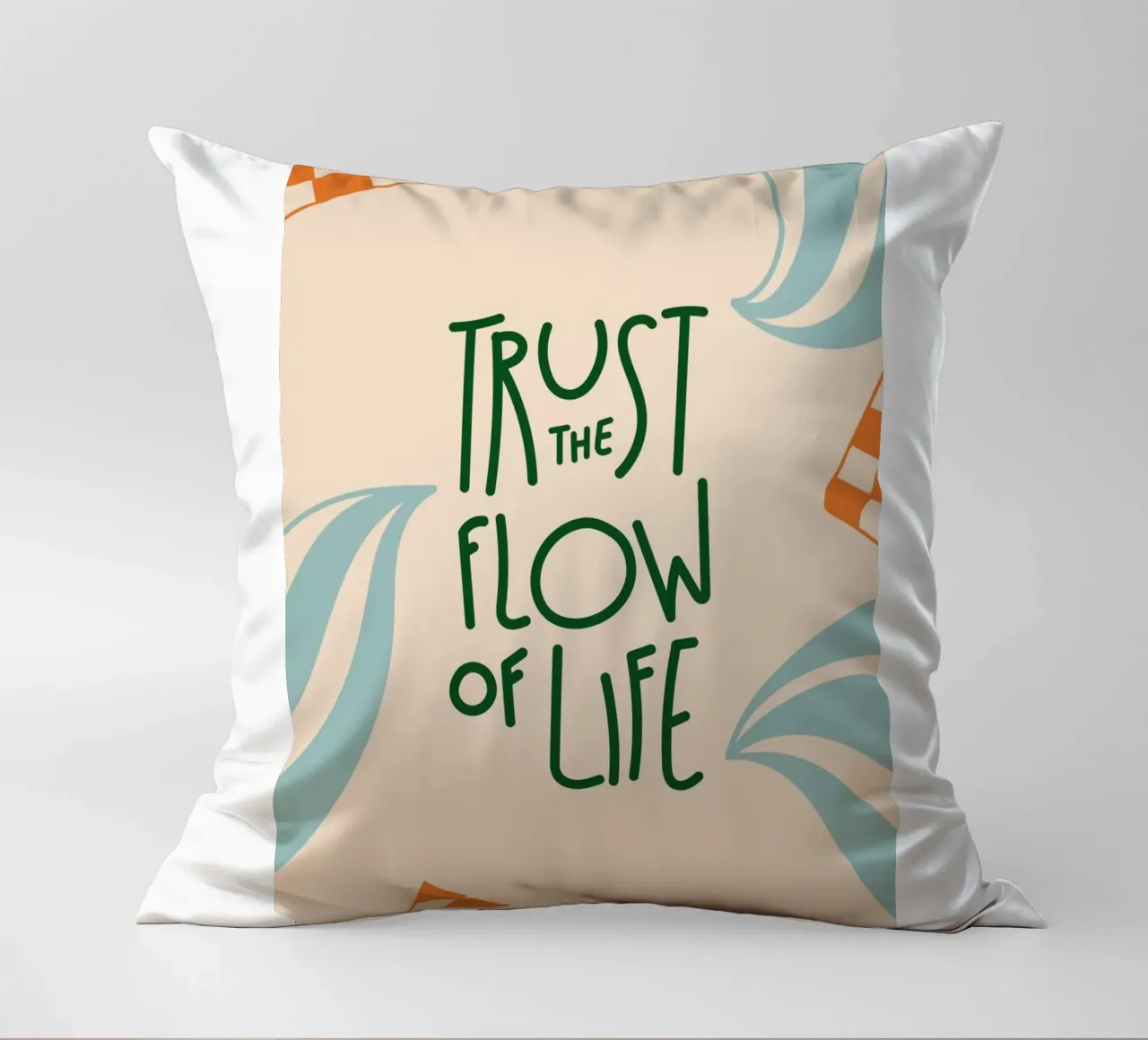 fidarsi del flusso cuscino da art quots shop