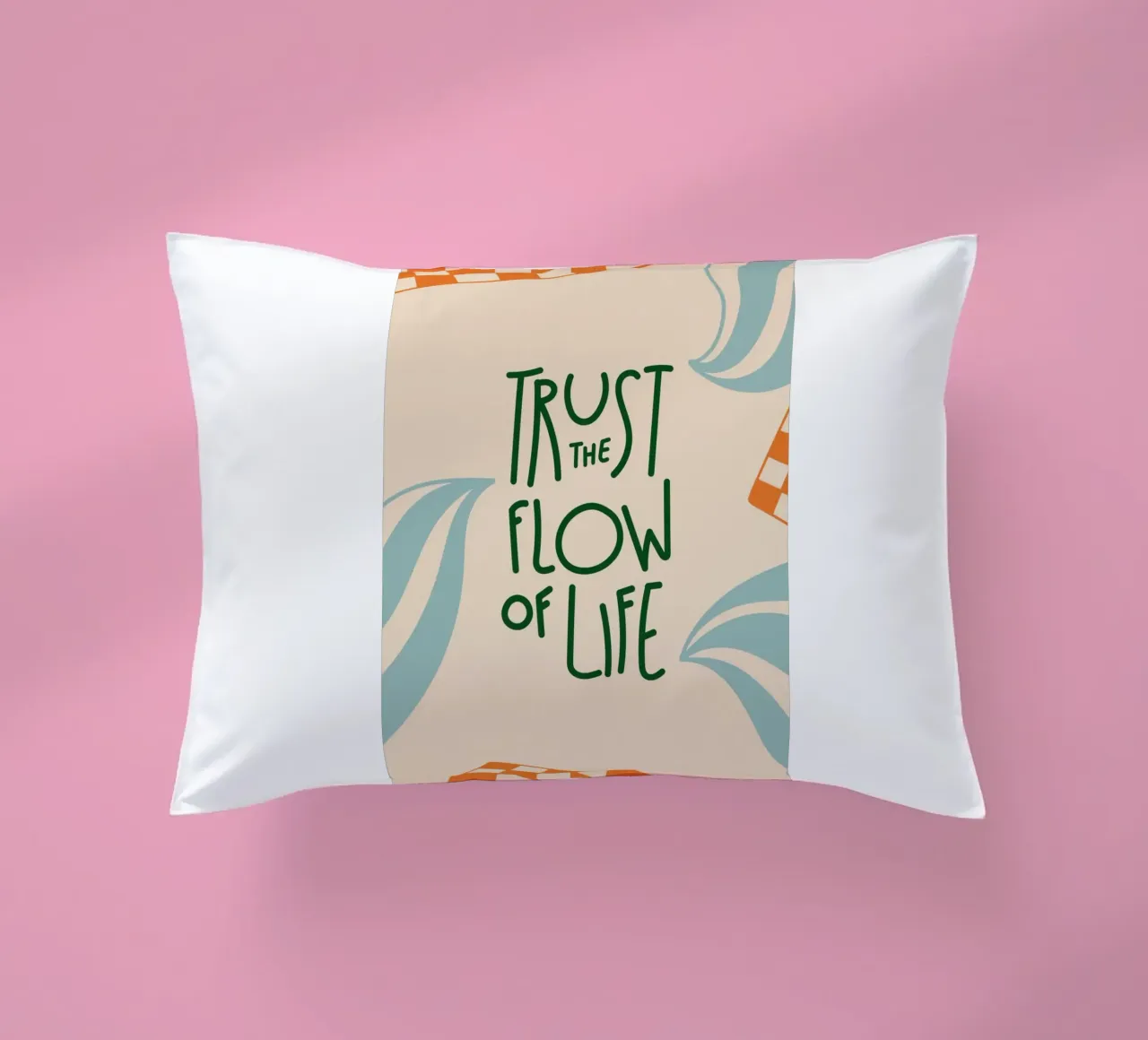 fidarsi del flusso cuscino da art quots shop