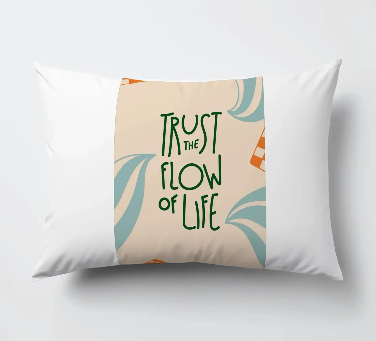fidarsi del flusso cuscino da art quots shop
