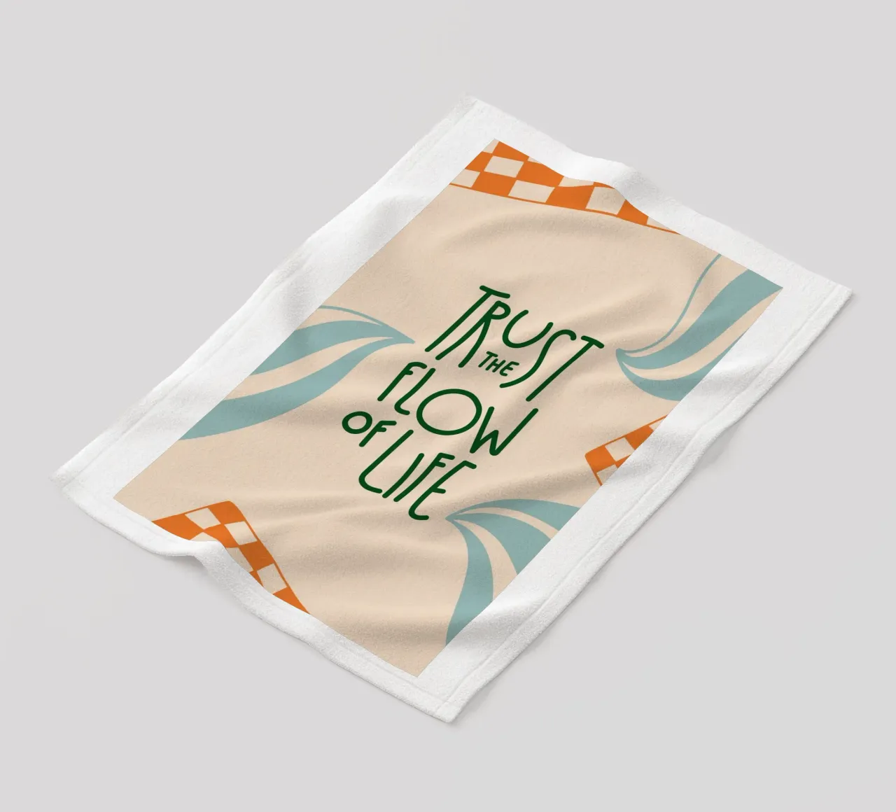 fidarsi del flusso coperta in pile da art quots shop