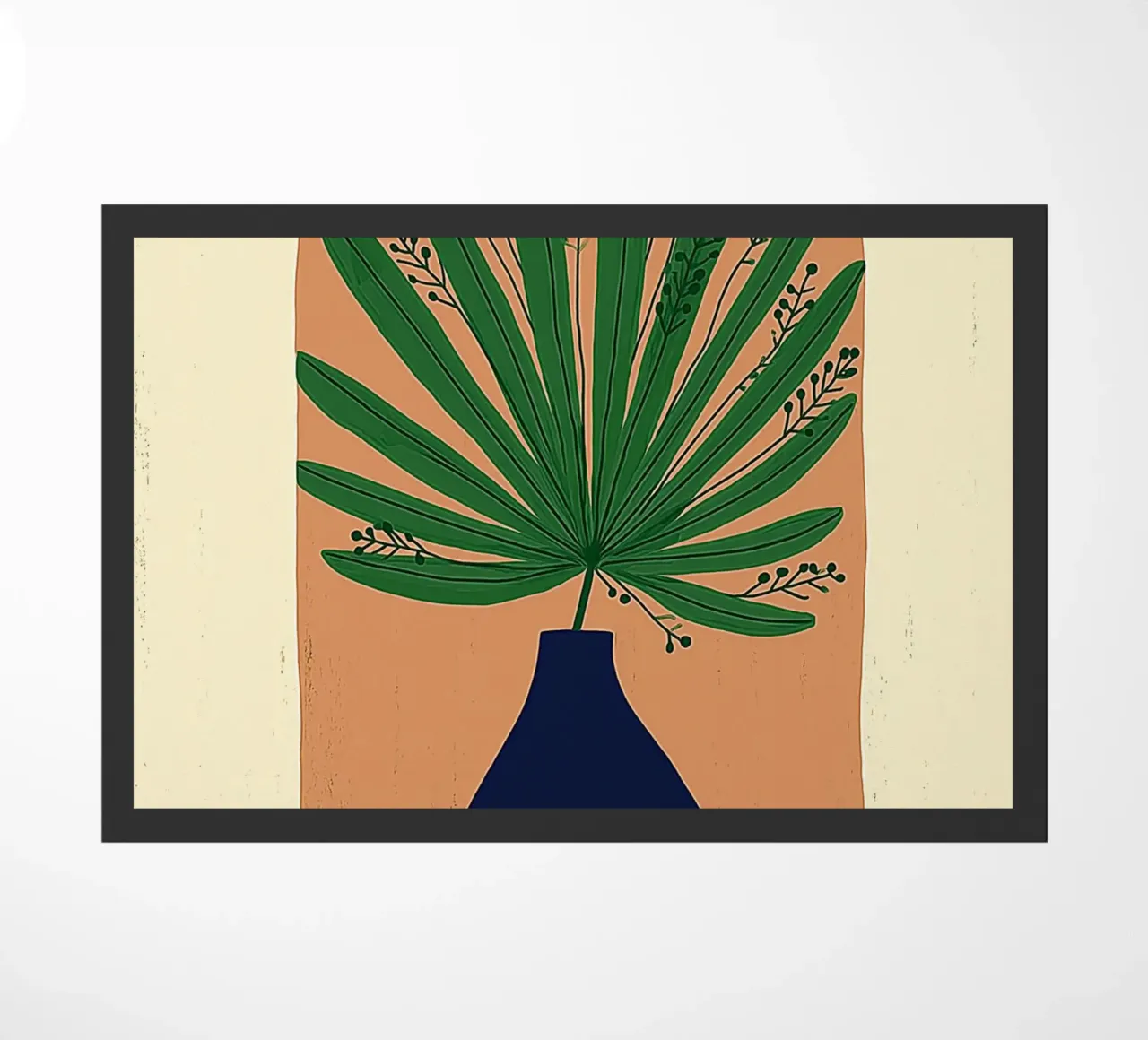 Vase abstrait en forme de palmier - Archway Botanical Art paillasson de vintagepod