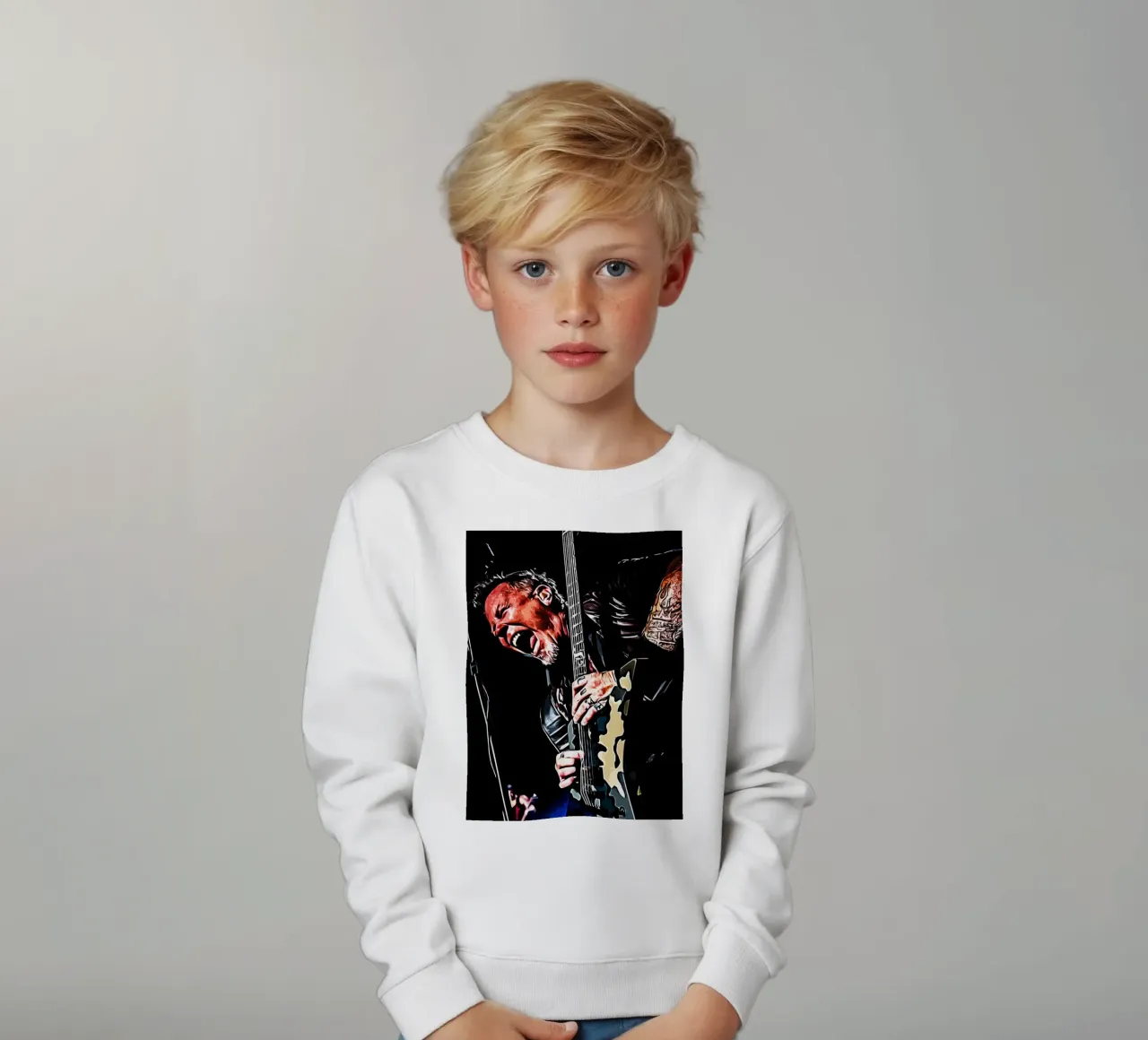 james hetfield metallichead felpa bambino da music soul