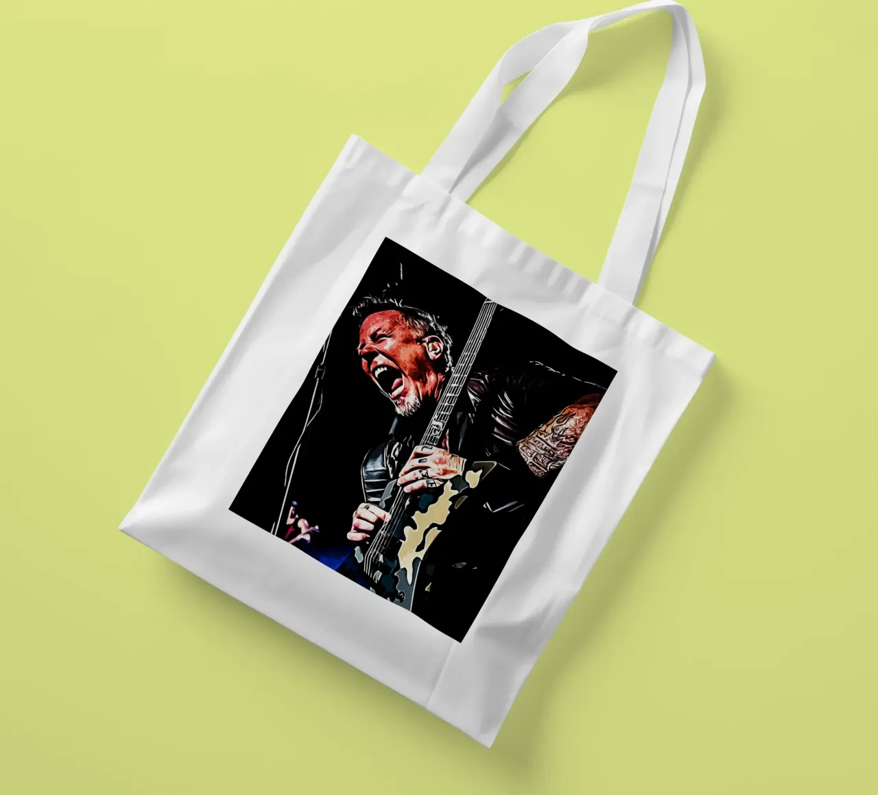 james hetfield metallichead Jutebeutel von music soul