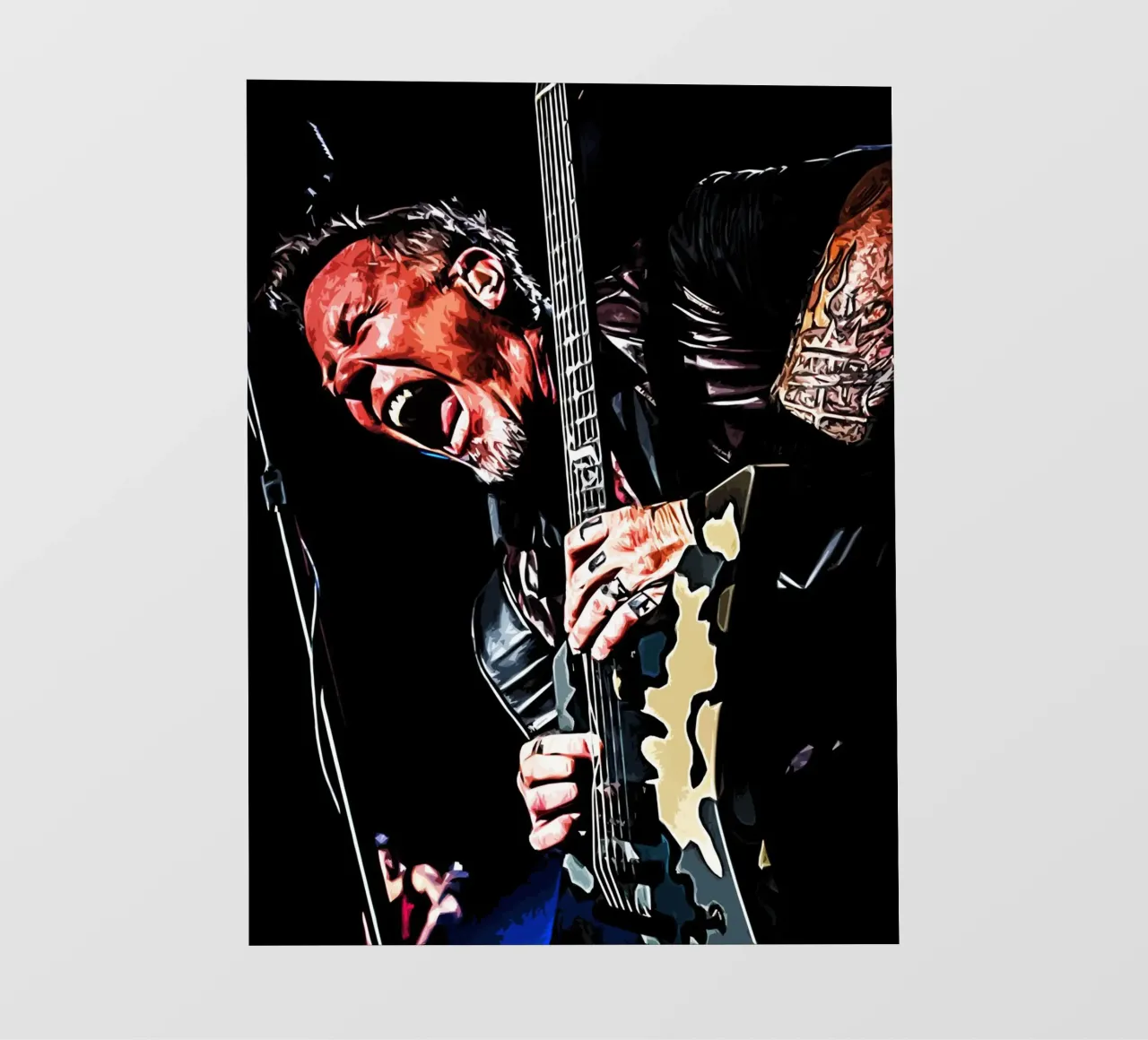 james hetfield metallichead telo in pvc da music soul