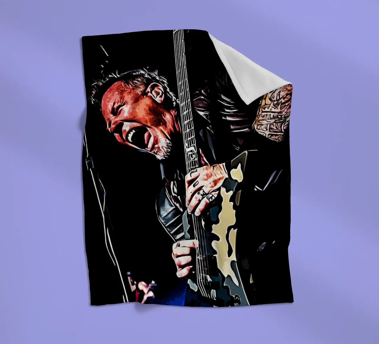 james hetfield metallichead coperta in pile da music soul
