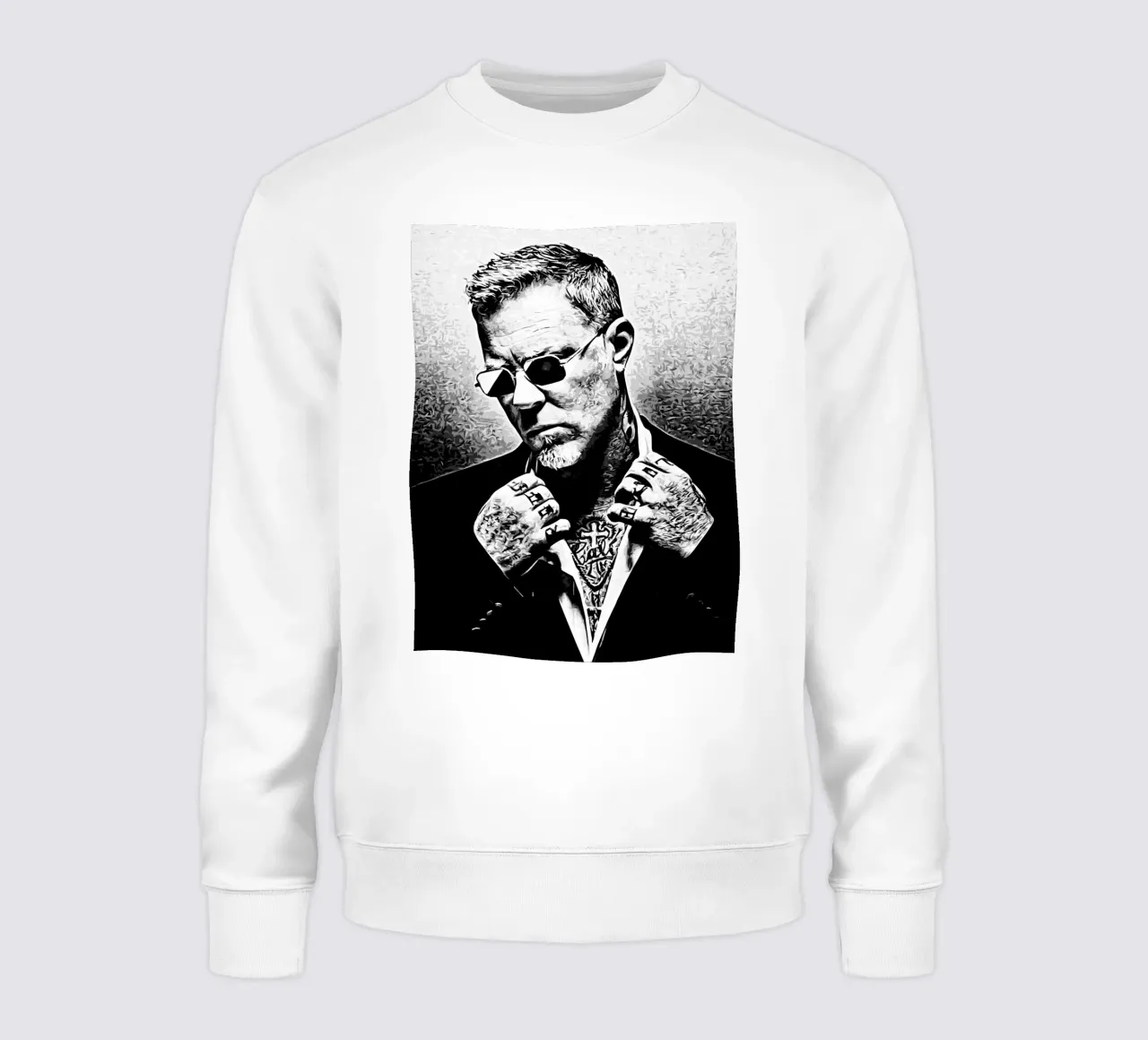 james hetfield metallo felpa da music soul