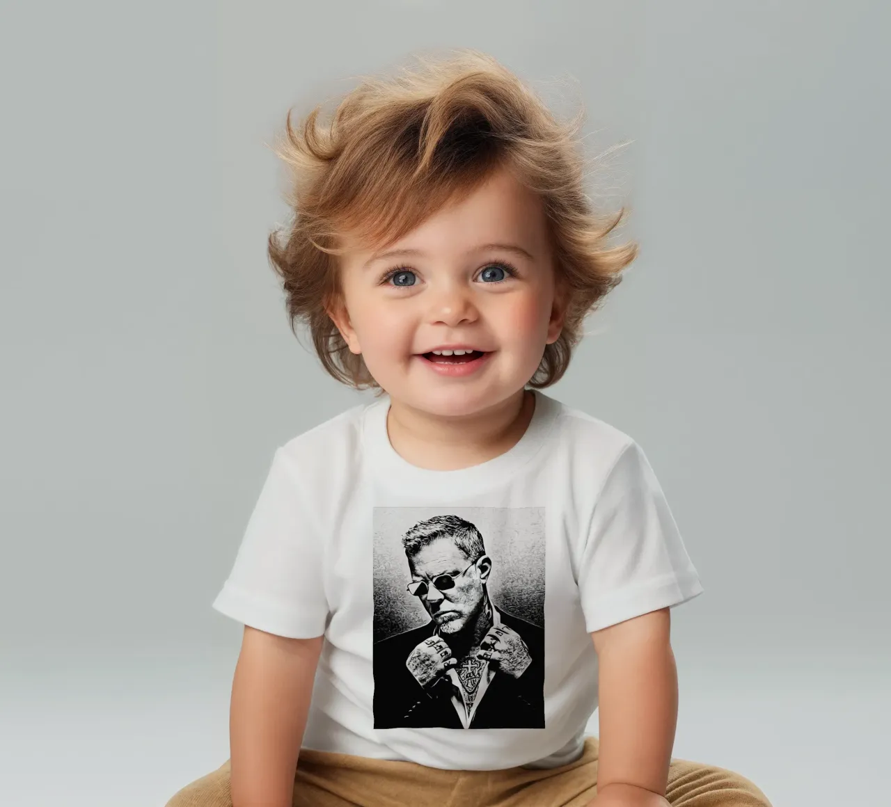 james hetfield metal baby t-shirt by music soul