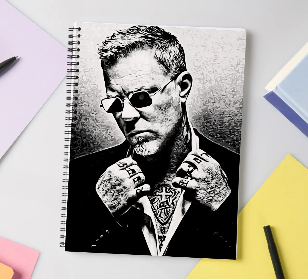 james hetfield metall Ringbuch von music soul