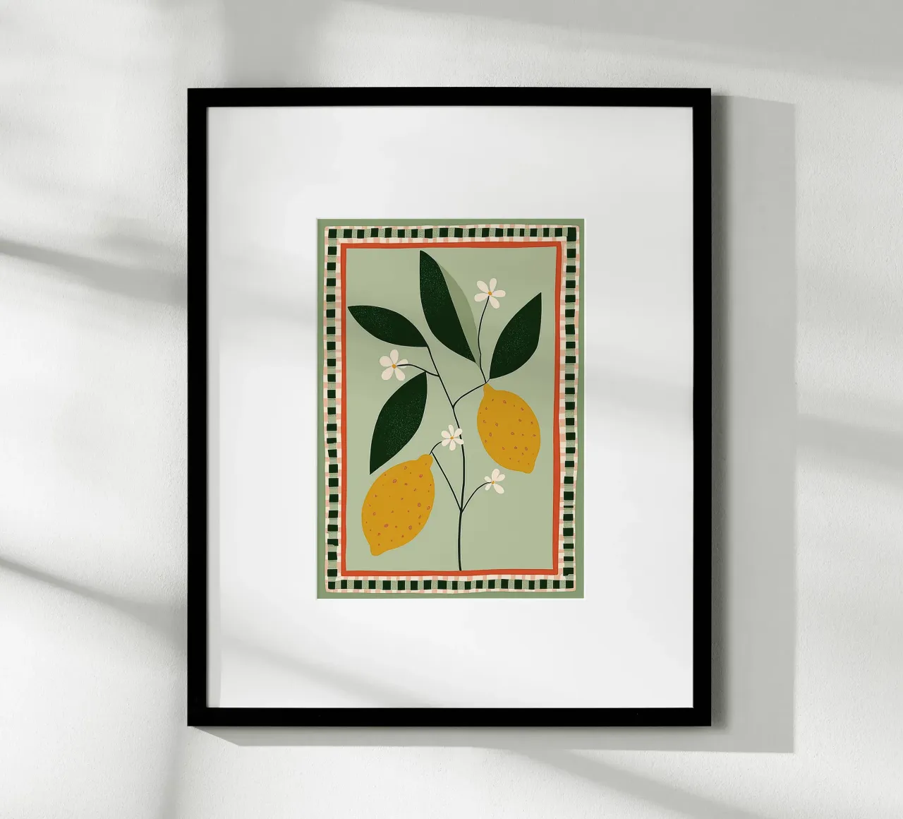 Lemon Tree Folk Art - Stampa cucina toscana carta hahnemühle da vintagepod