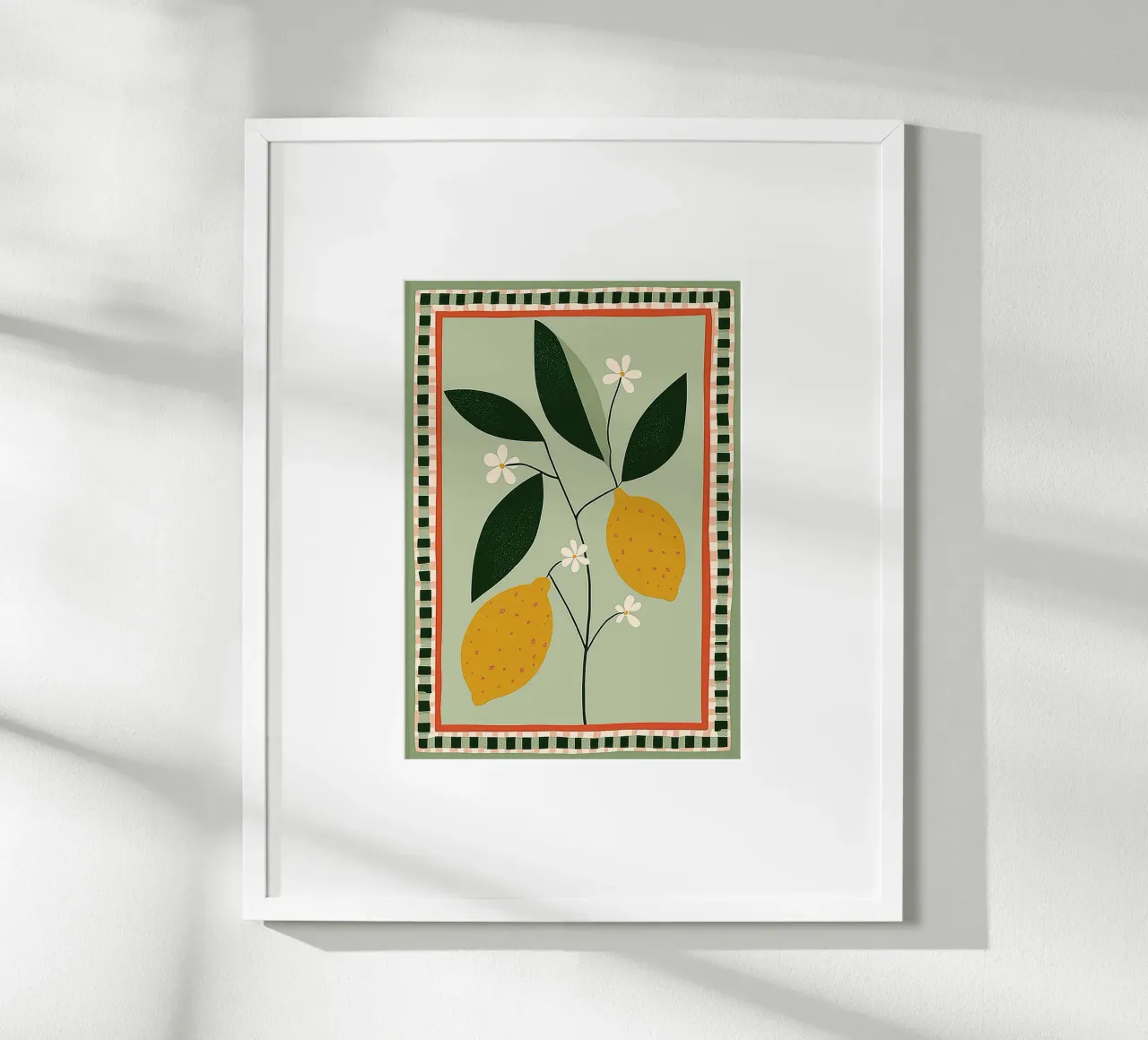 Lemon Tree Folk Art - Stampa cucina toscana carta hahnemühle da vintagepod