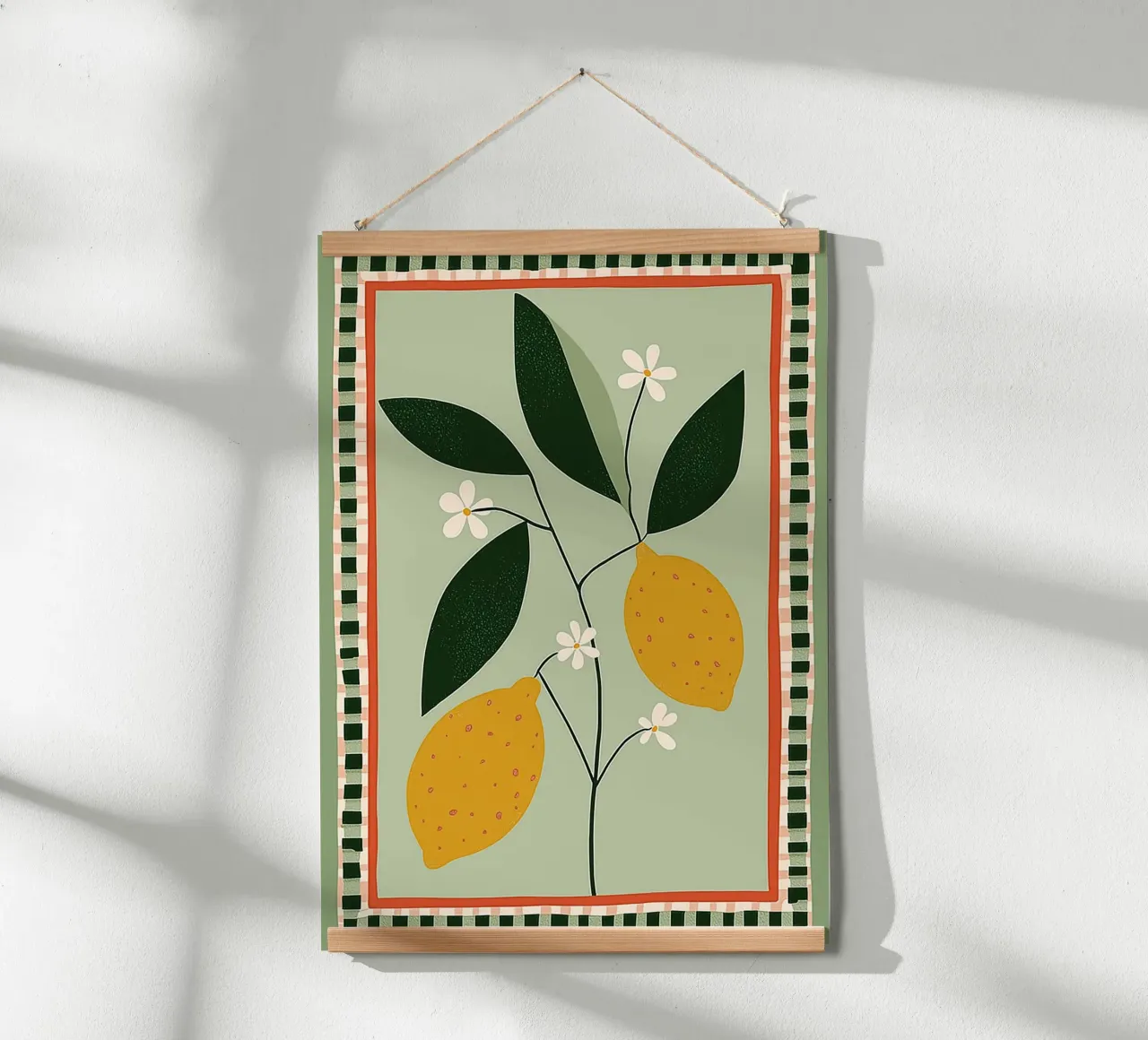 Lemon Tree Folk Art - Stampa cucina toscana carta hahnemühle da vintagepod