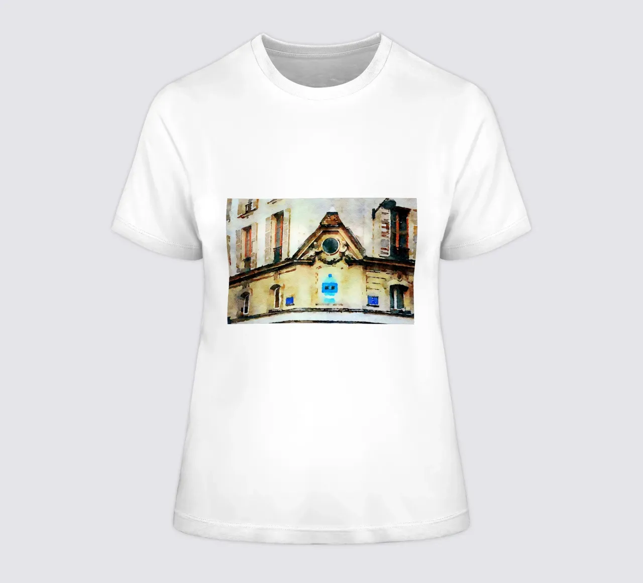 In Parijs dames t-shirt getailleerd van Massimo Frascogna