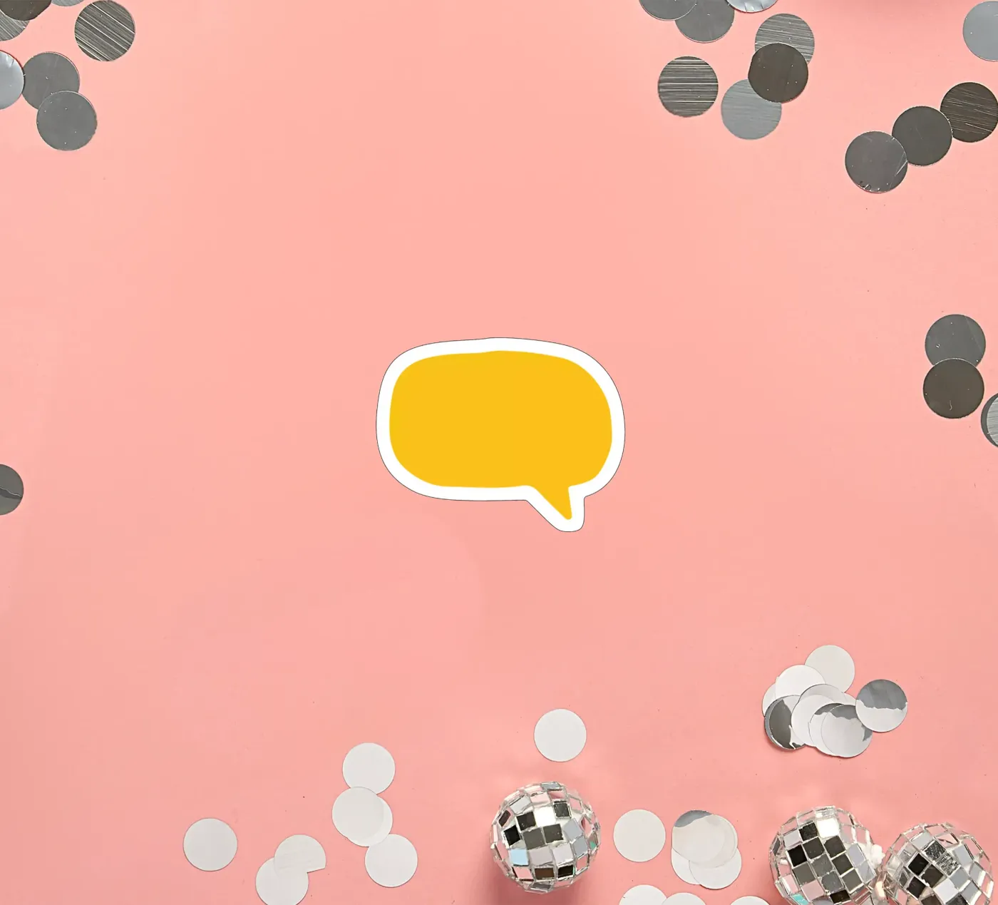 yellow bubble sticker by Sticker King