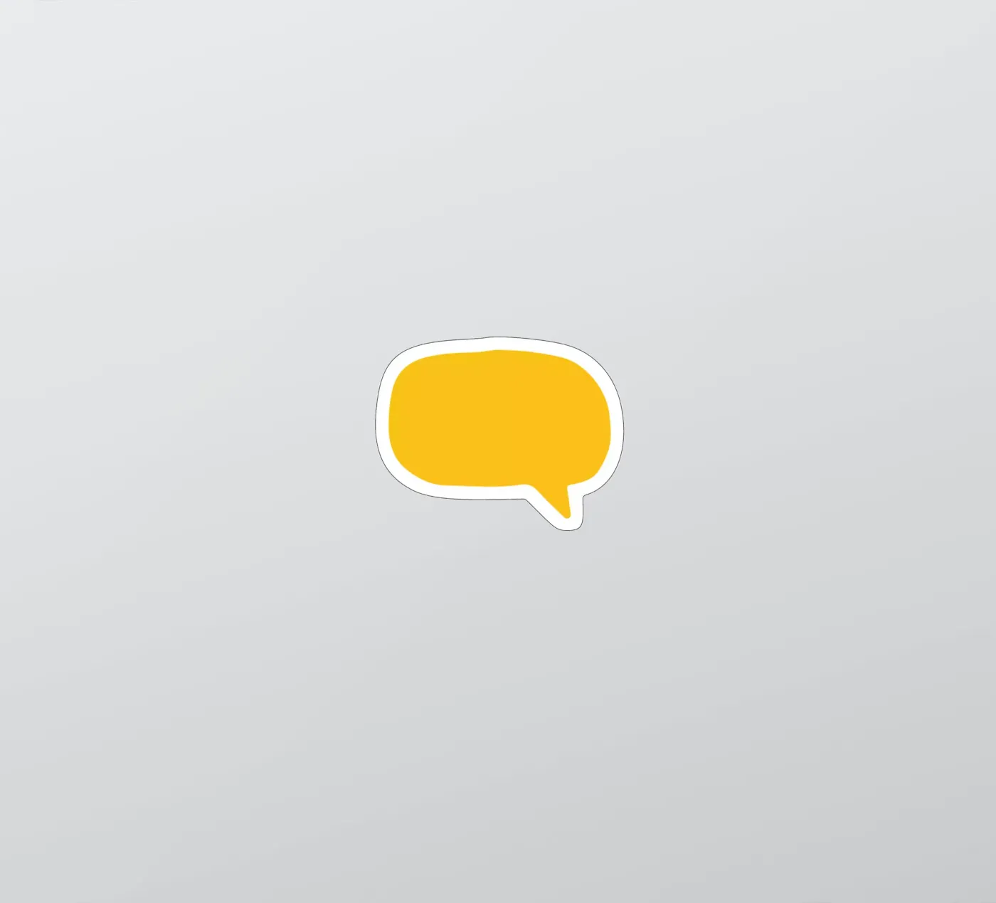 yellow bubble sticker by Sticker King