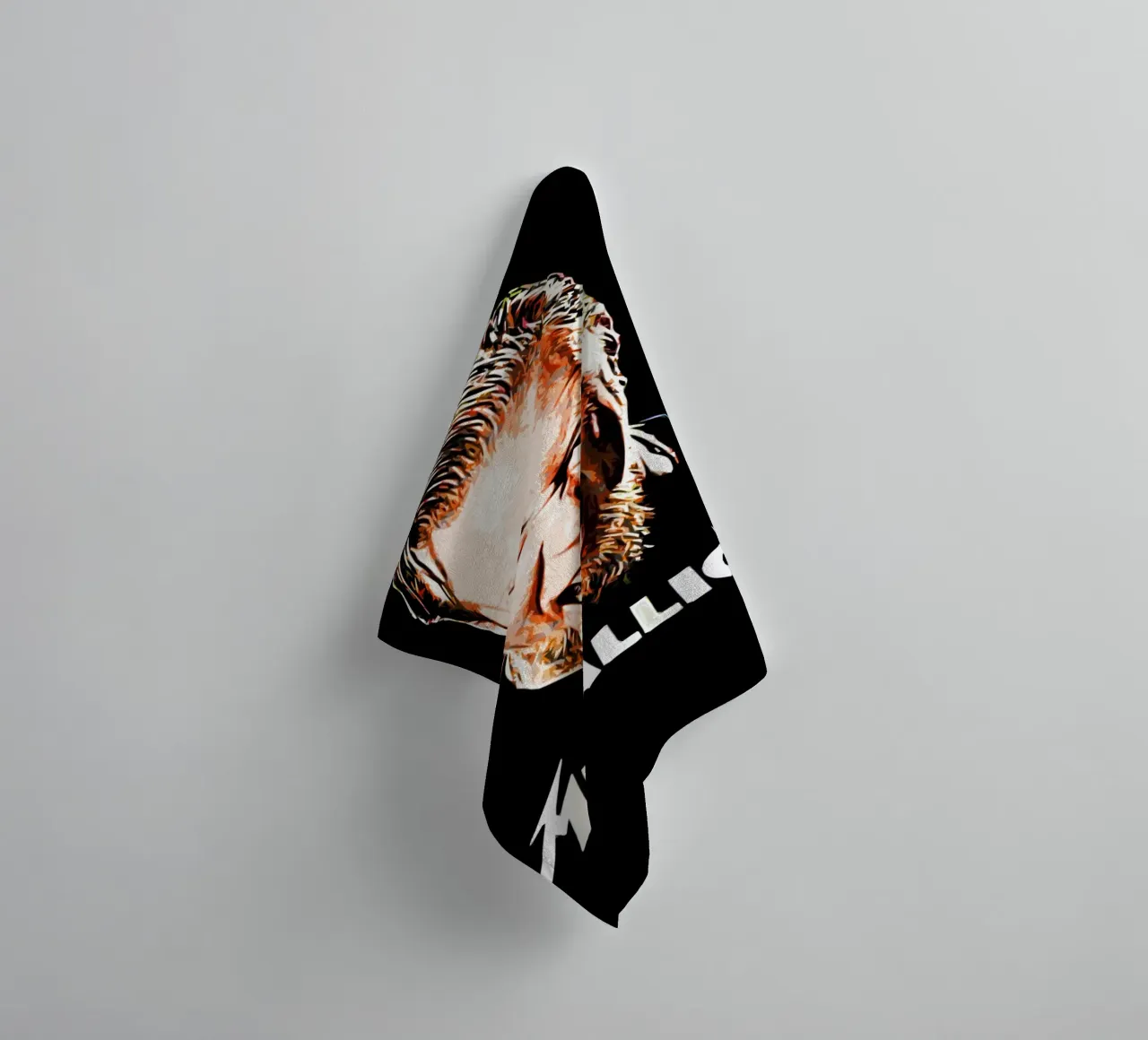 James Hetfield Metallica 1 Art toalla de baño de music soul