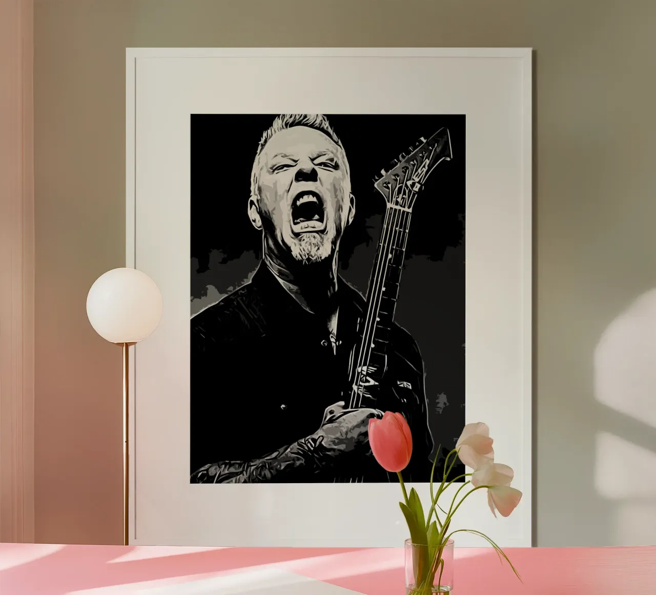 James Hetfield Metallichead band music 7 Art hahnemühle by music soul