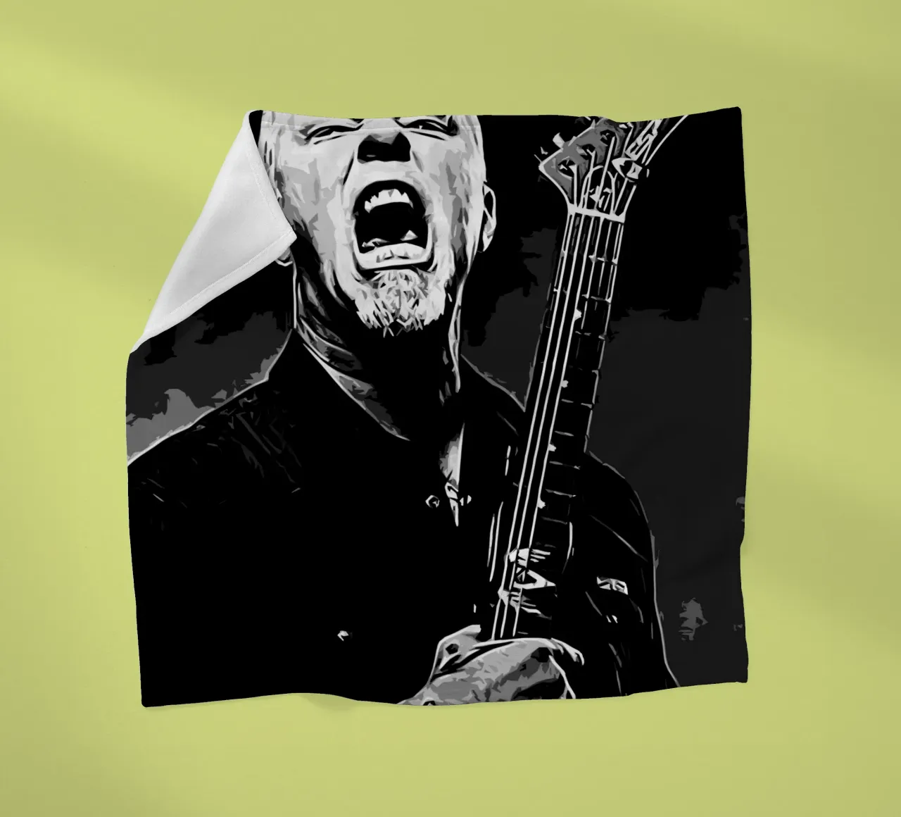 James Hetfield Metallichead band musica 7 Art coperta in pile da music soul