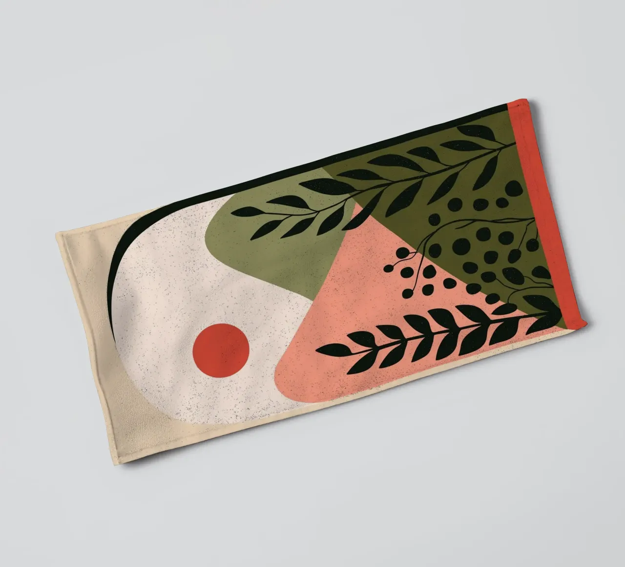 Abstract Archway Landscape - Boho Desert Scene towel by vintagepod