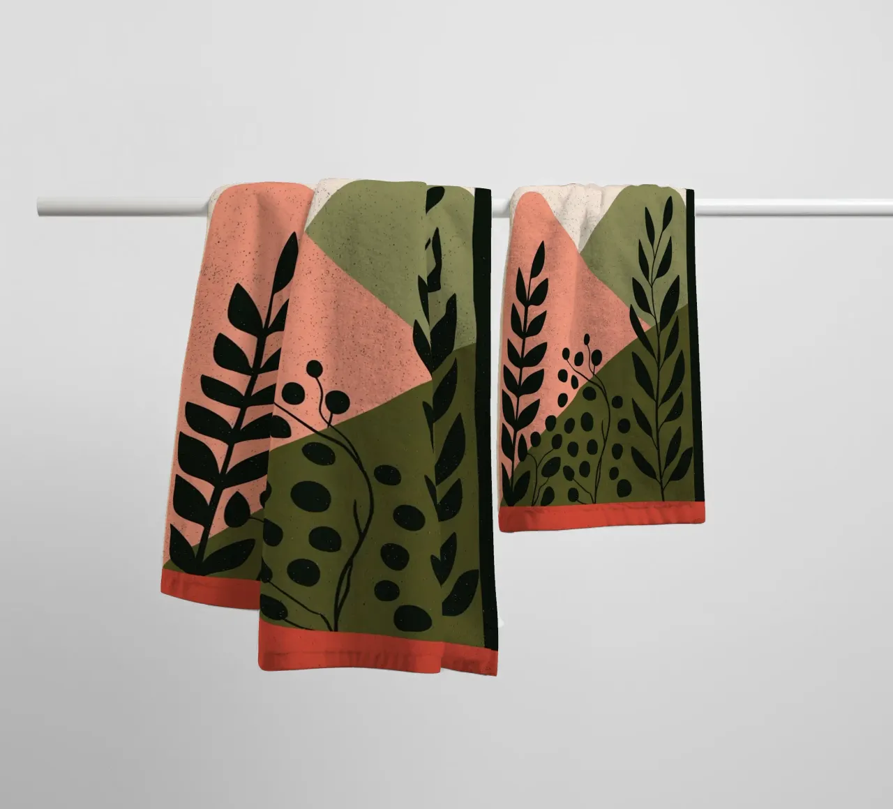 Abstract Archway Landscape - Boho Desert Scene towel by vintagepod