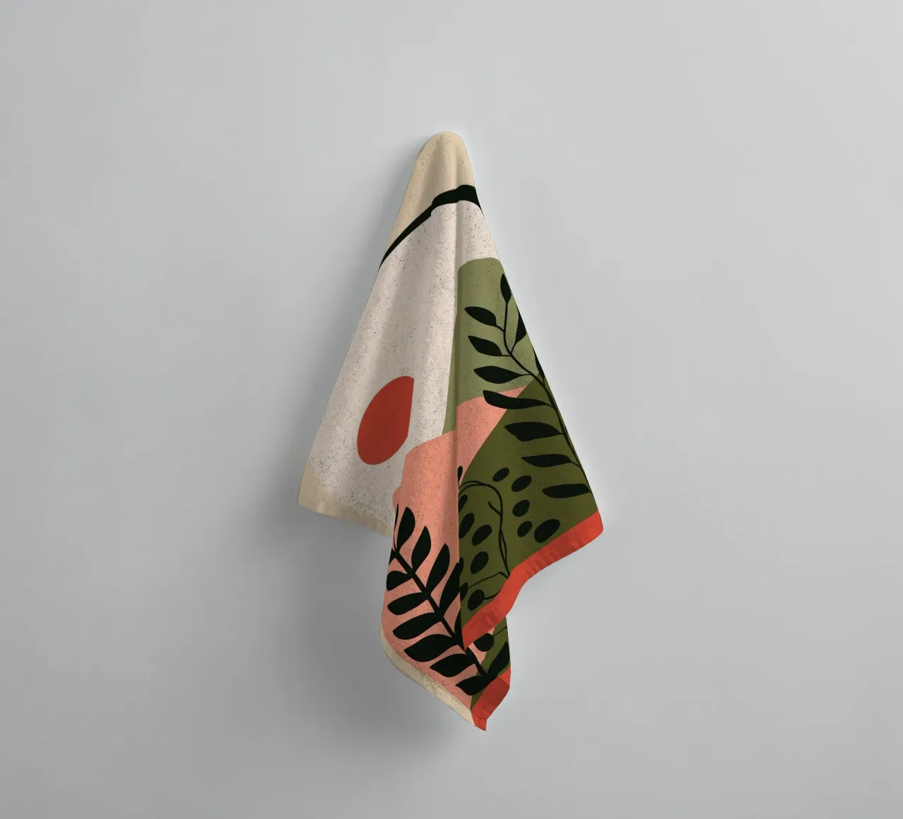 Abstract Archway Landscape - Boho Desert Scene towel by vintagepod