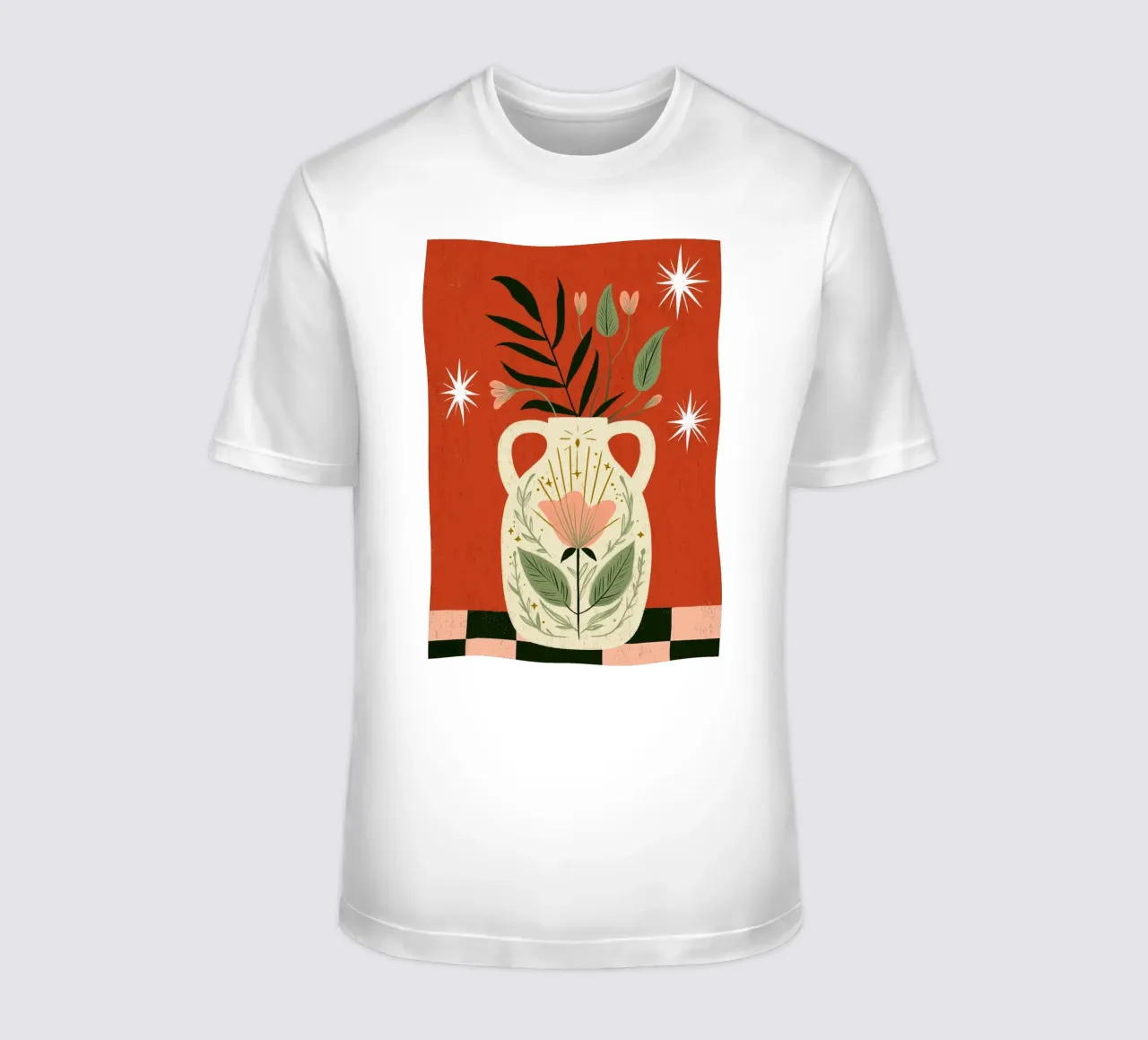 Jarrón Boho Folk Art - Estampado Botánico Mágico camiseta de vintagepod