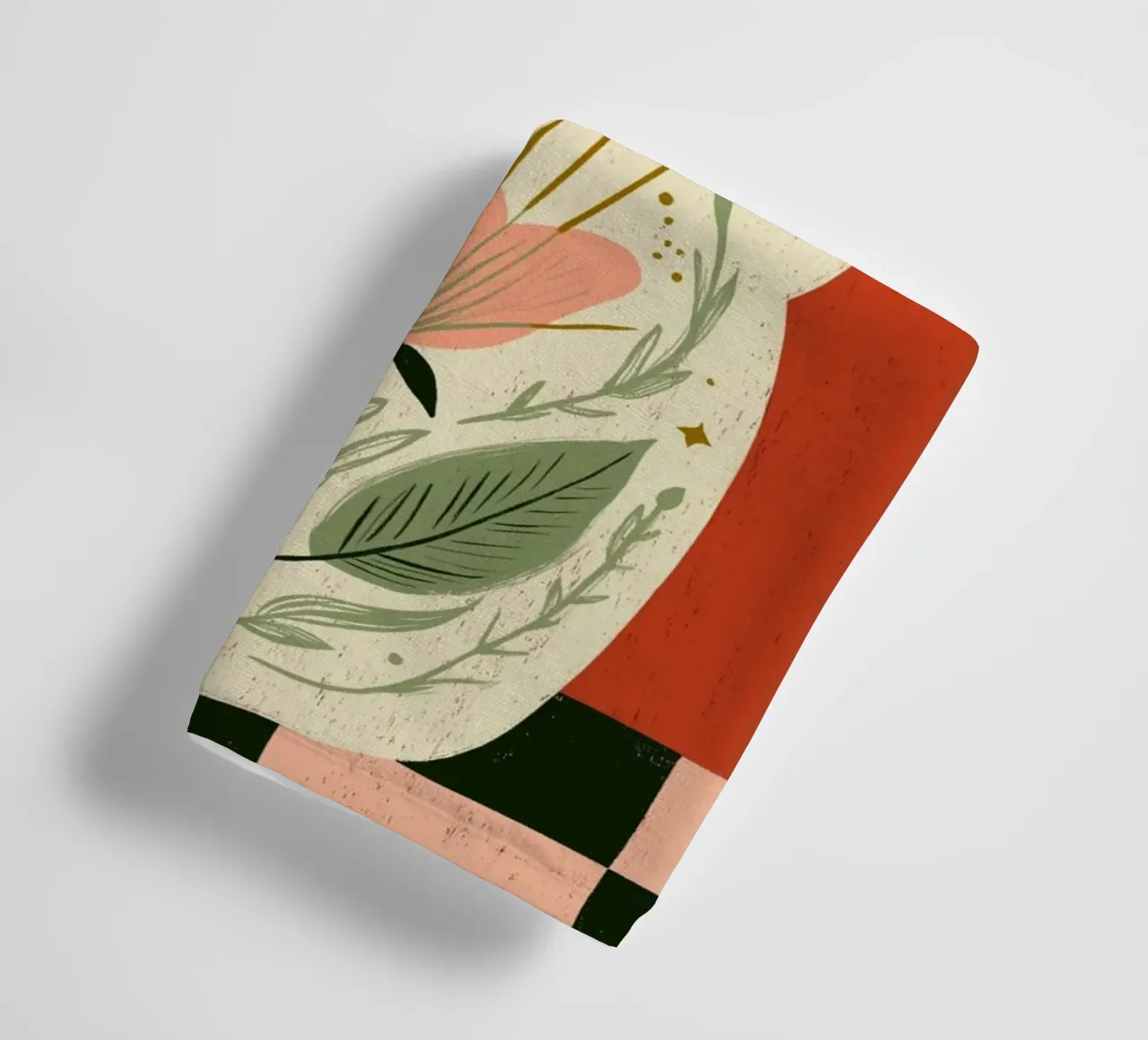 Boho Folk Art Vase - Magical Botanical Print towel by vintagepod